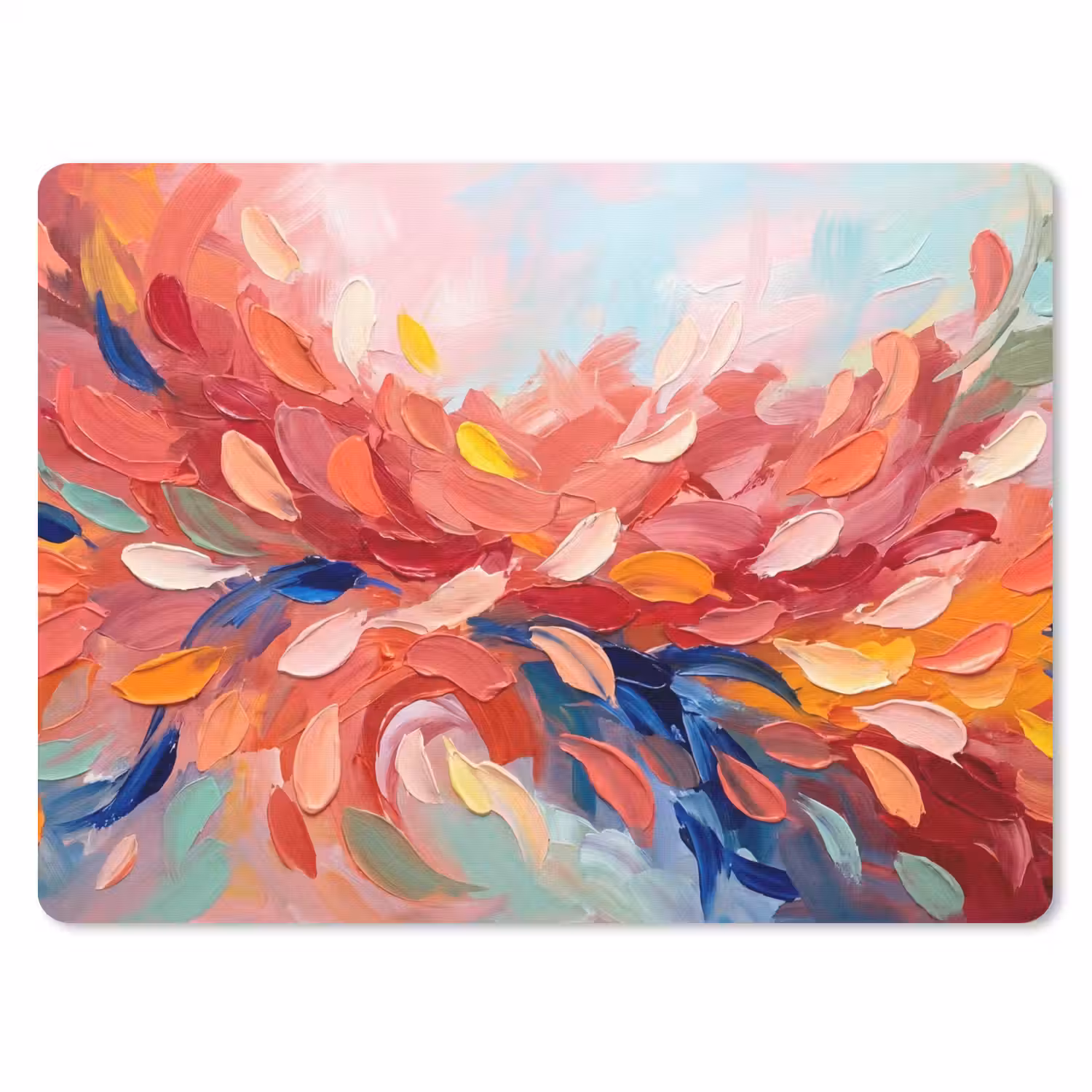 Bloemen - Abstract - Kunst - Modern muismat rubber klein -3d