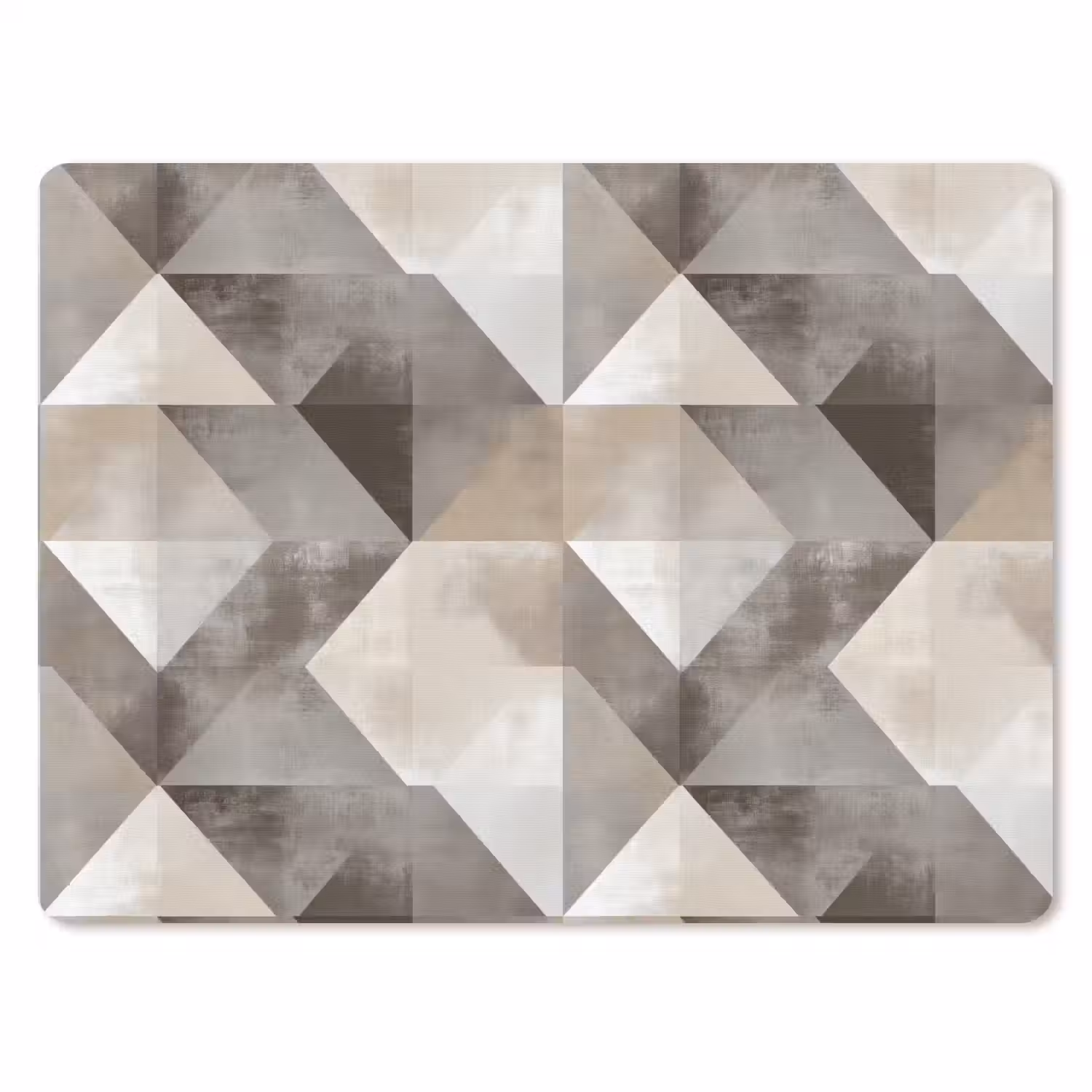 Geometrisch - Motief - Aardetinten muismat rubber klein 262 -3d