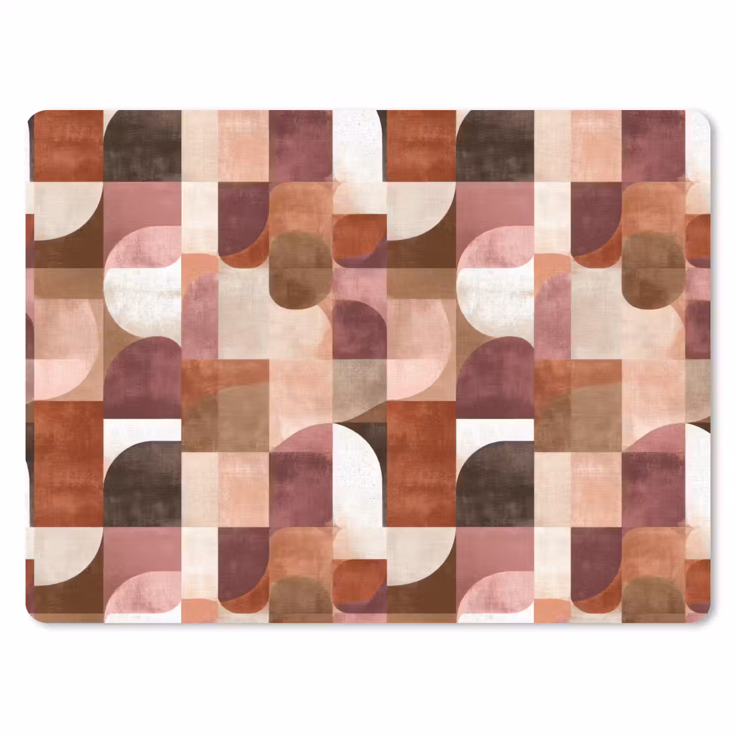 Geometrie - Modern - Retro muismat rubber klein 262 -3d