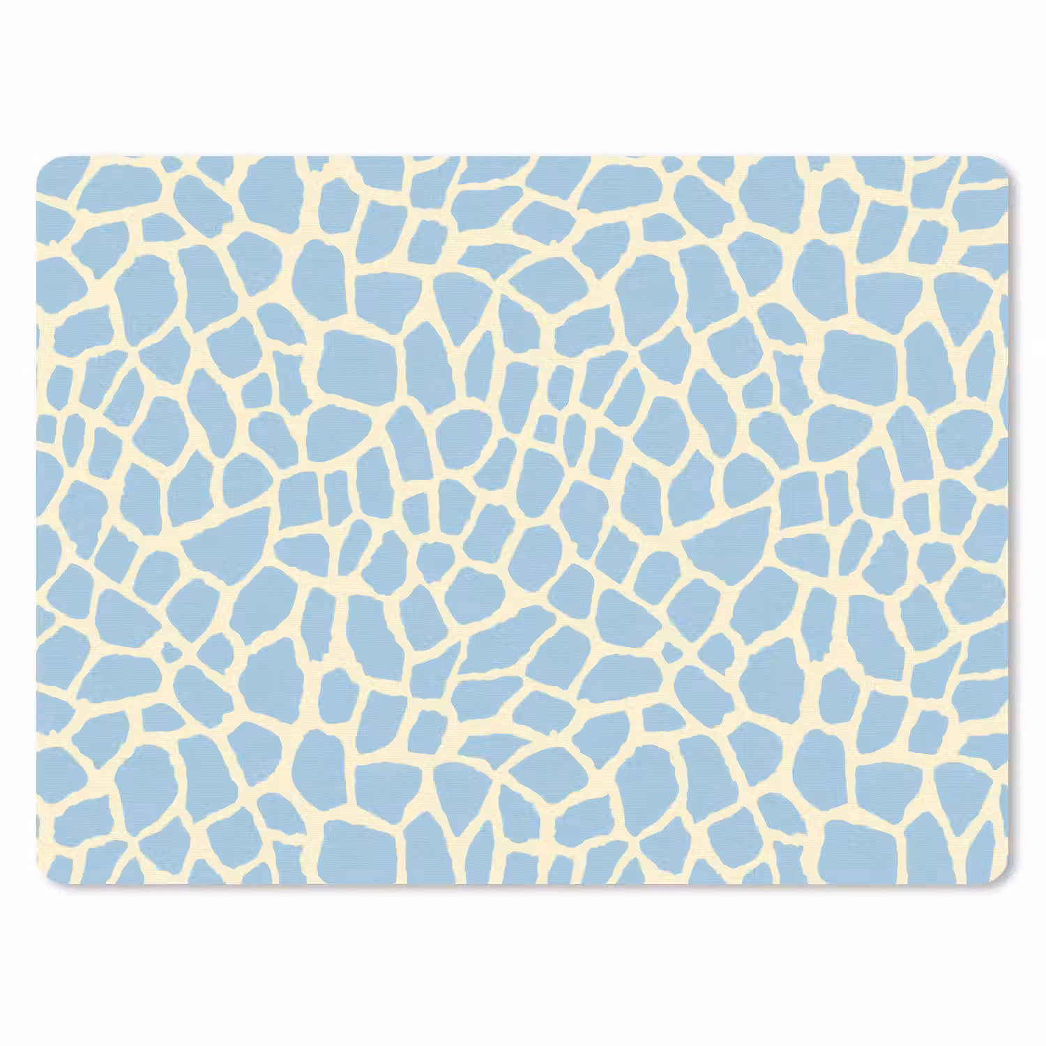 Giraf - Modern - Blauw muismat rubber klein 262 -3d