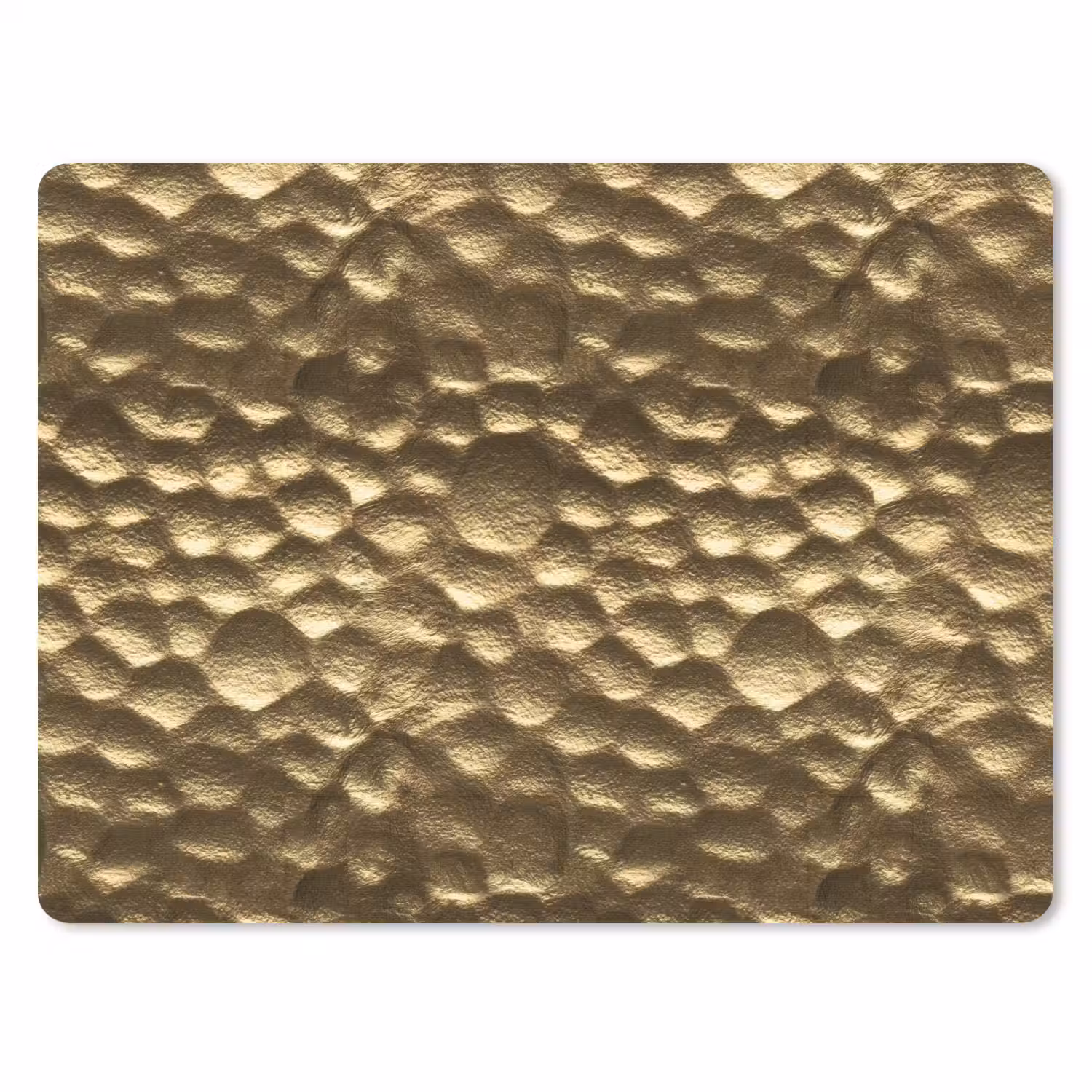 Gehamerd - Reliëf - Textuur - Bronsgoud muismat rubber klein 262 -3d