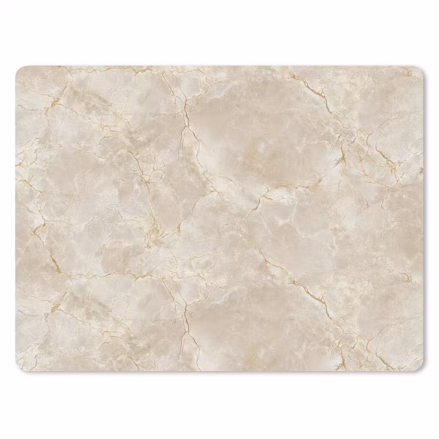 Lichtbeige - Marmer - Aders muismat rubber klein 262 -3d