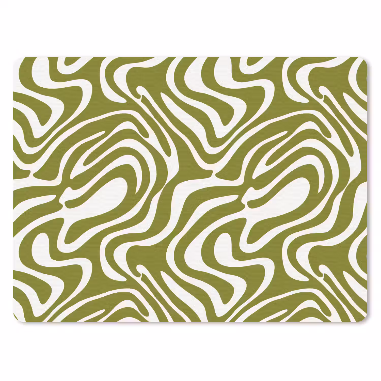 Lijnpatroon - Groen - Organisch muismat rubber klein 262 -3d
