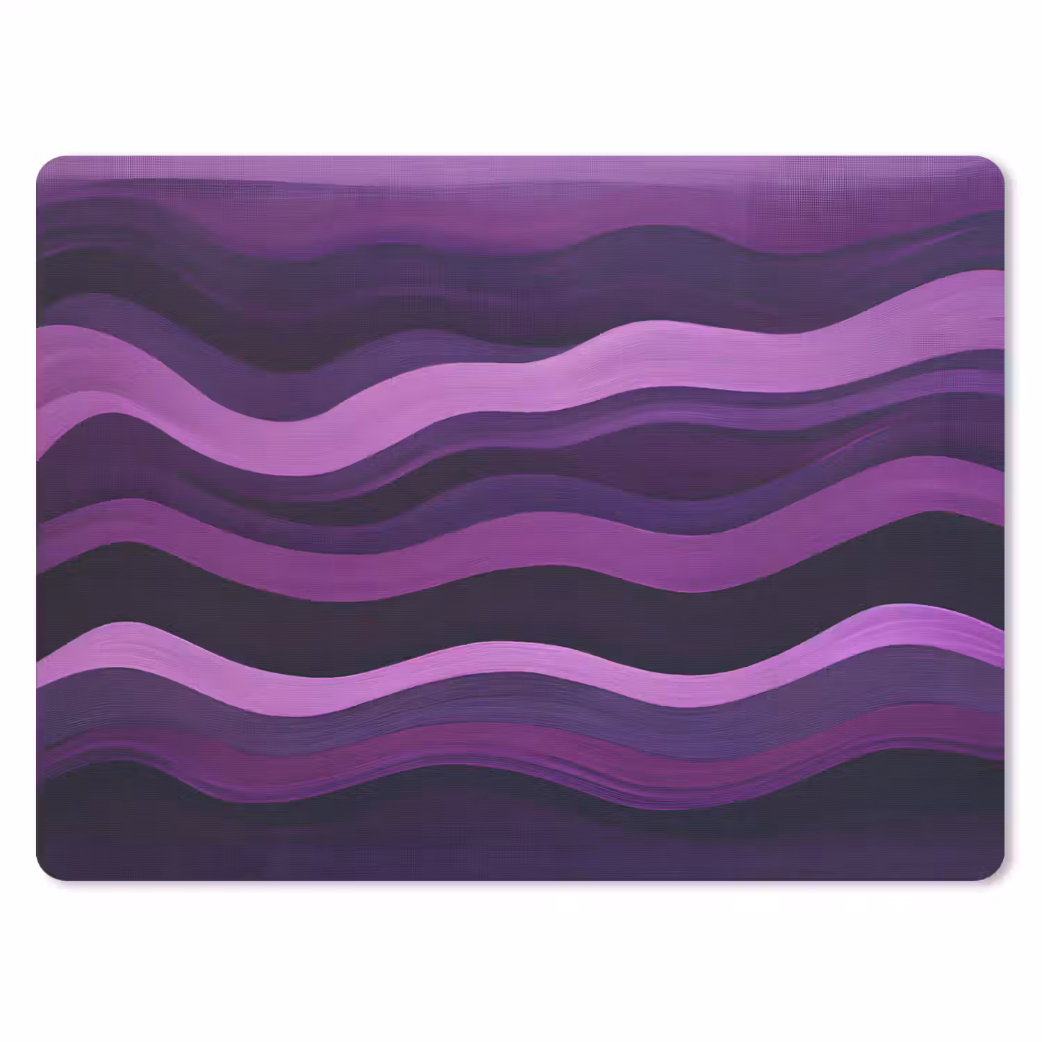 Lijnen - Golven - Paars - Abstract muismat rubber klein -3d