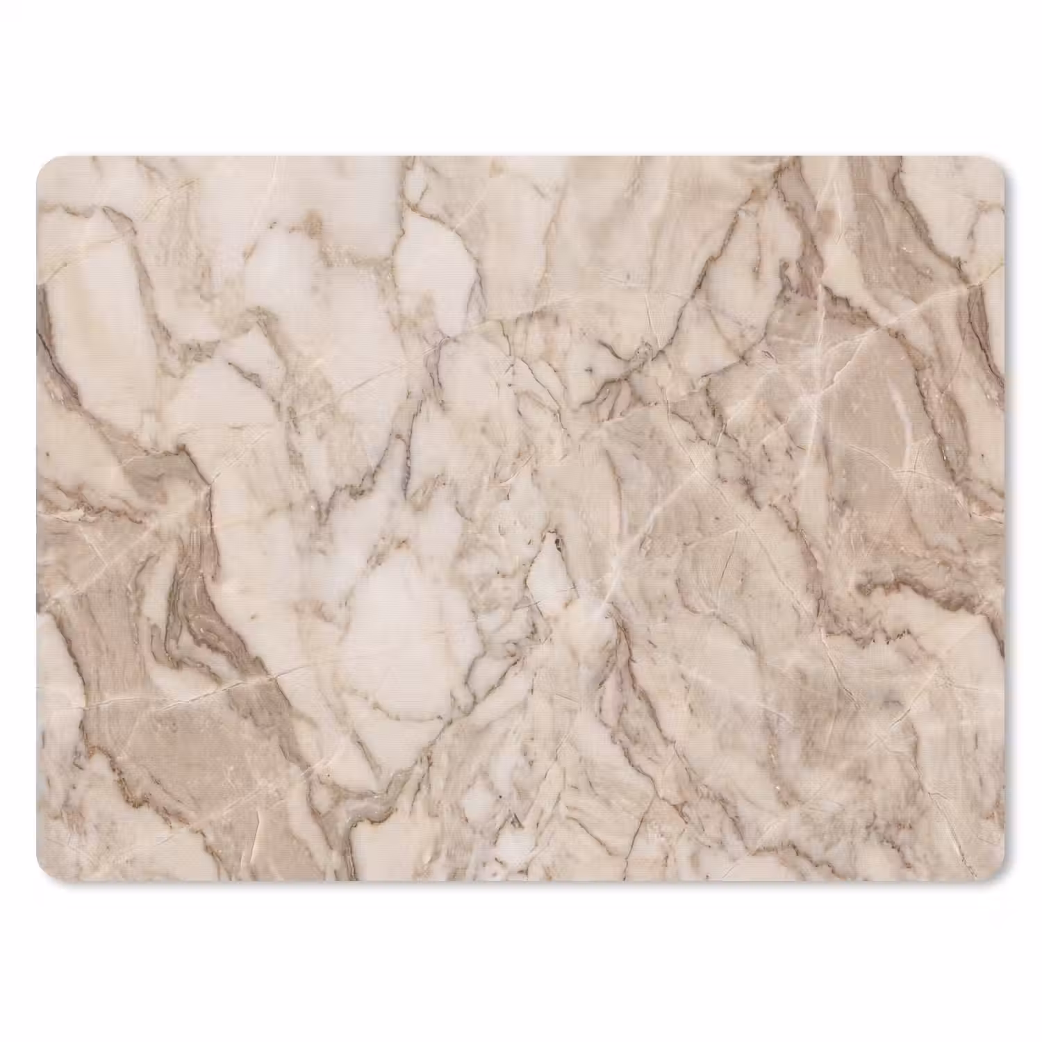 Marmer - Aderen - Textuur - Beige - Modern muismat rubber klein -3d