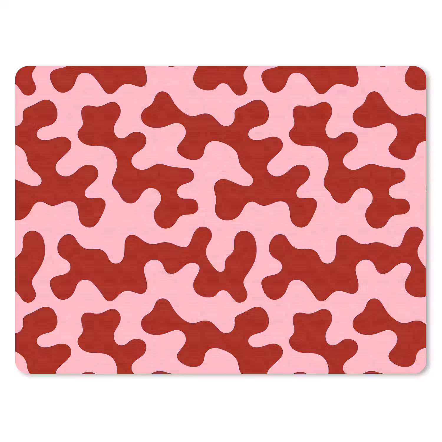 Modern - Abstract - Rood muismat rubber klein 262 -3d