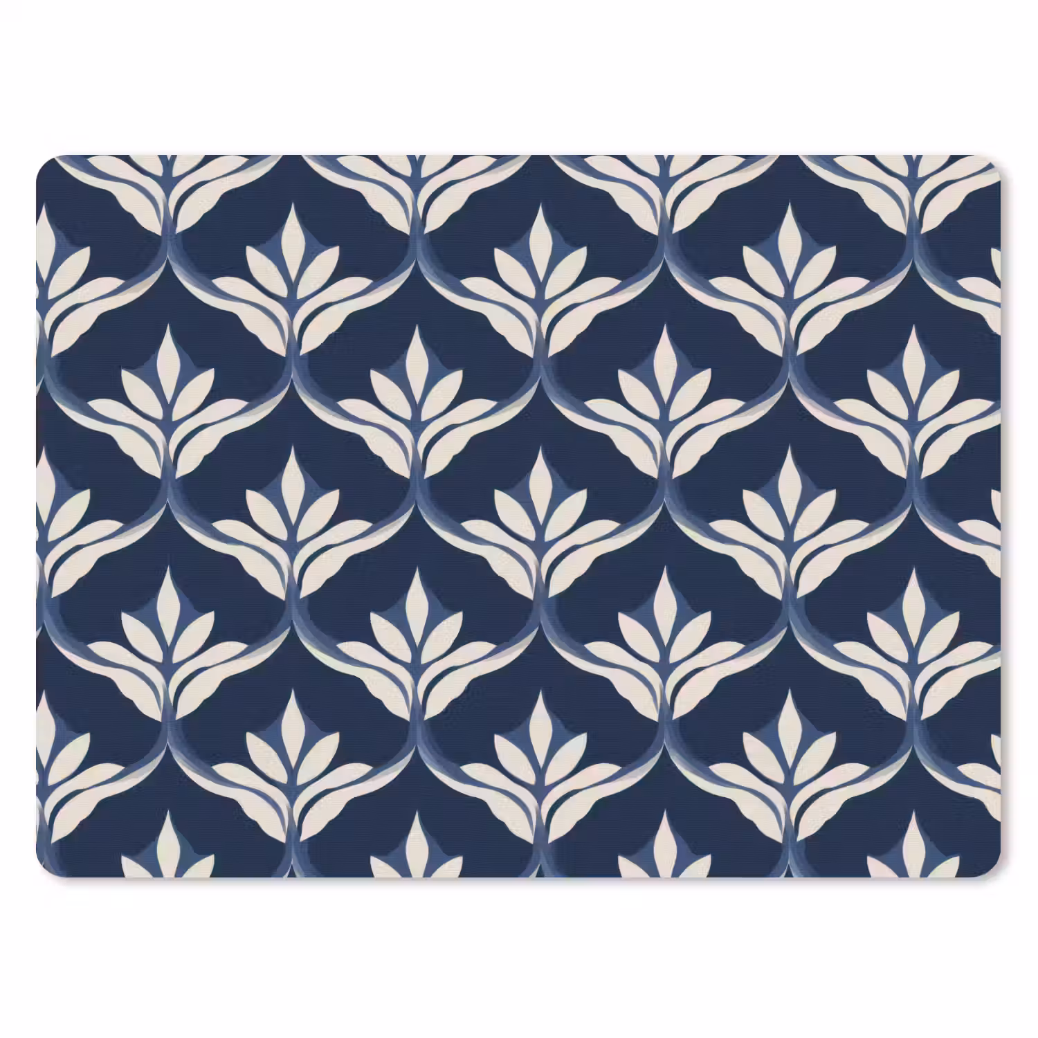 Modern - Ontwerp - Blauw muismat rubber klein 262 -3d