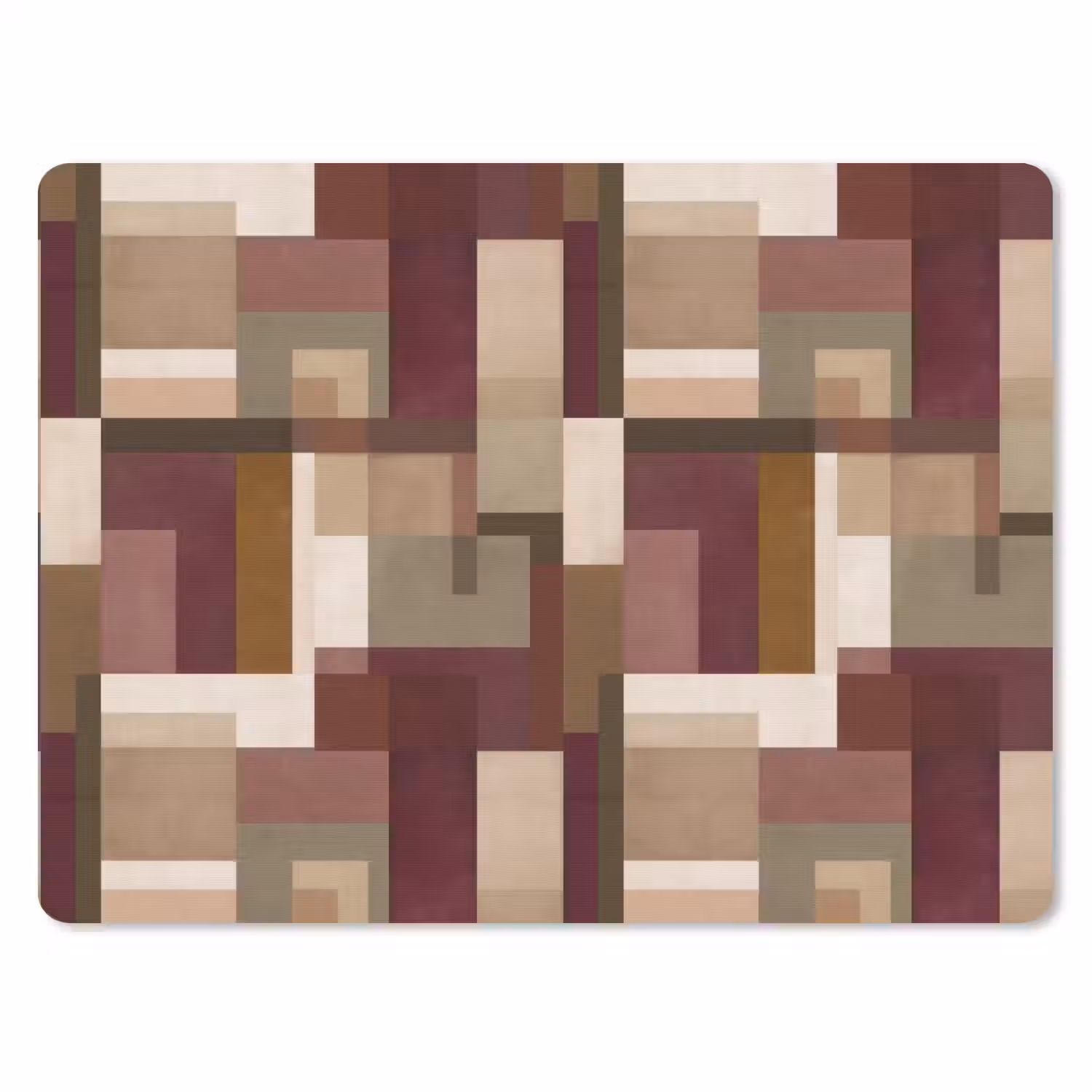 Modern - Geometrie - Kleurrijk muismat rubber klein 262 -3d