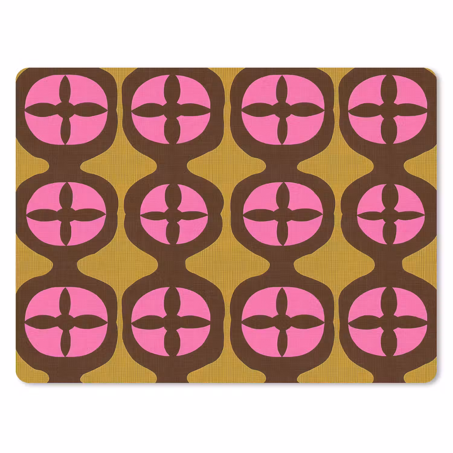 Modern - Patroon - Roze muismat rubber klein 262 -3d