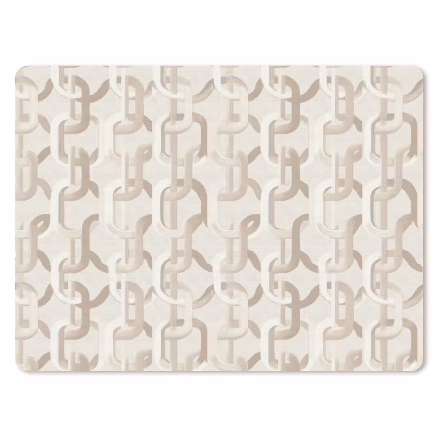 Motief - Abstract - Beige muismat rubber klein 262 -3d