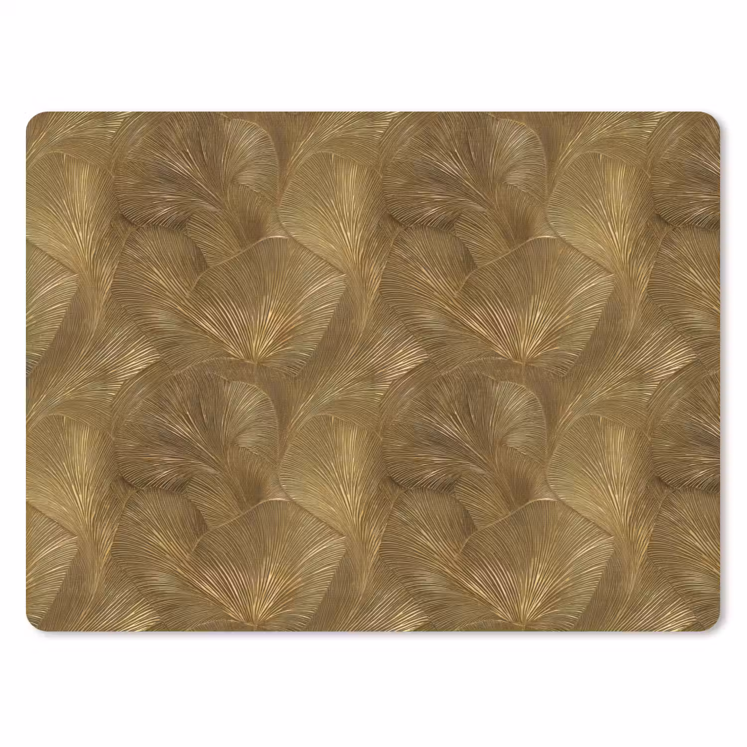 Organisch - Lijnen - Goud muismat rubber klein 262 -3d