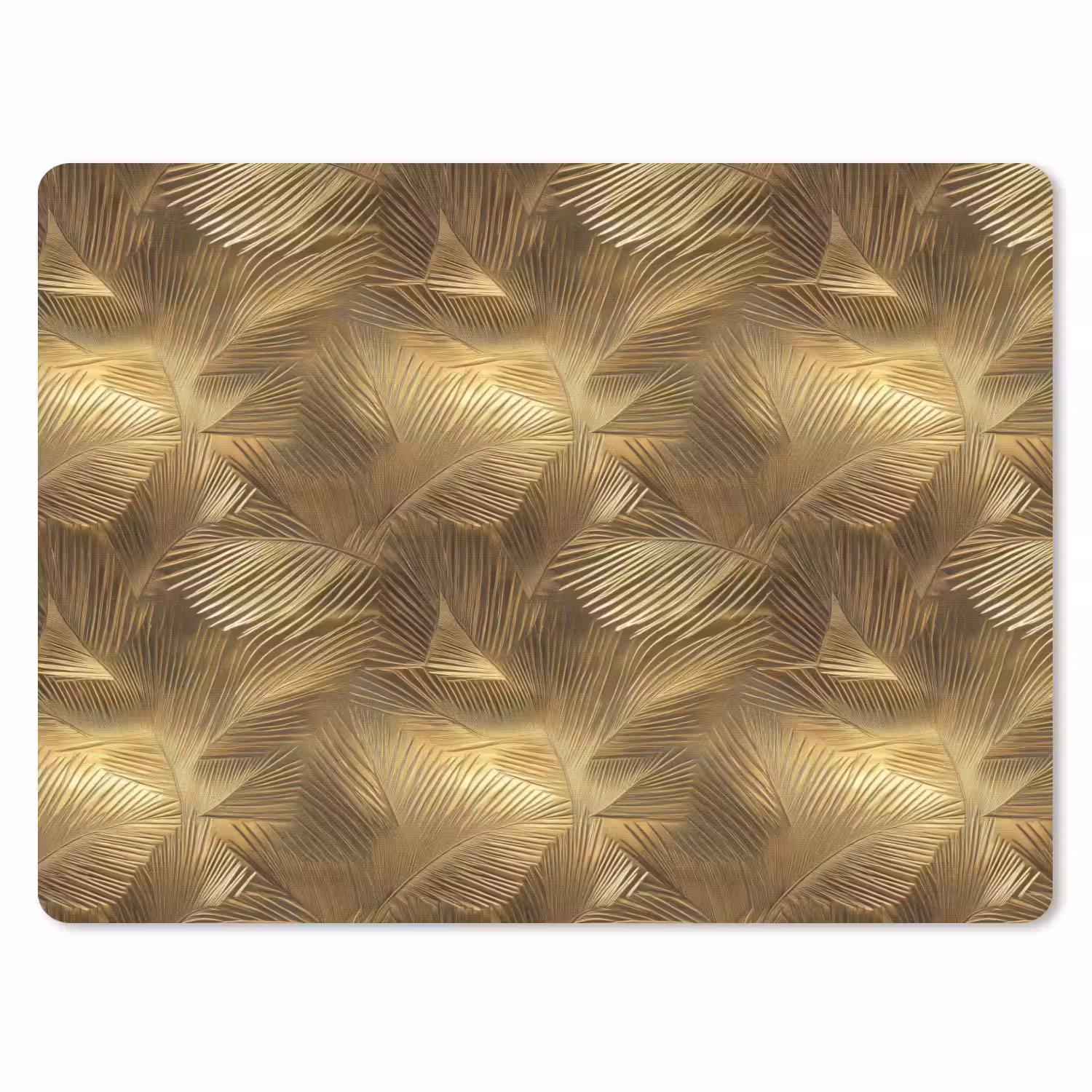 Palm - Waaier - Goud muismat rubber klein 262 -3d