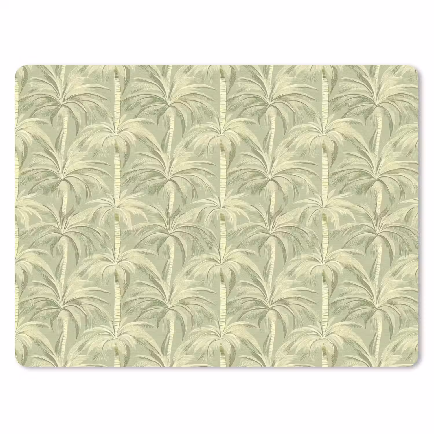 Palmwoud - Tropisch - Groen muismat rubber klein 262 -3d