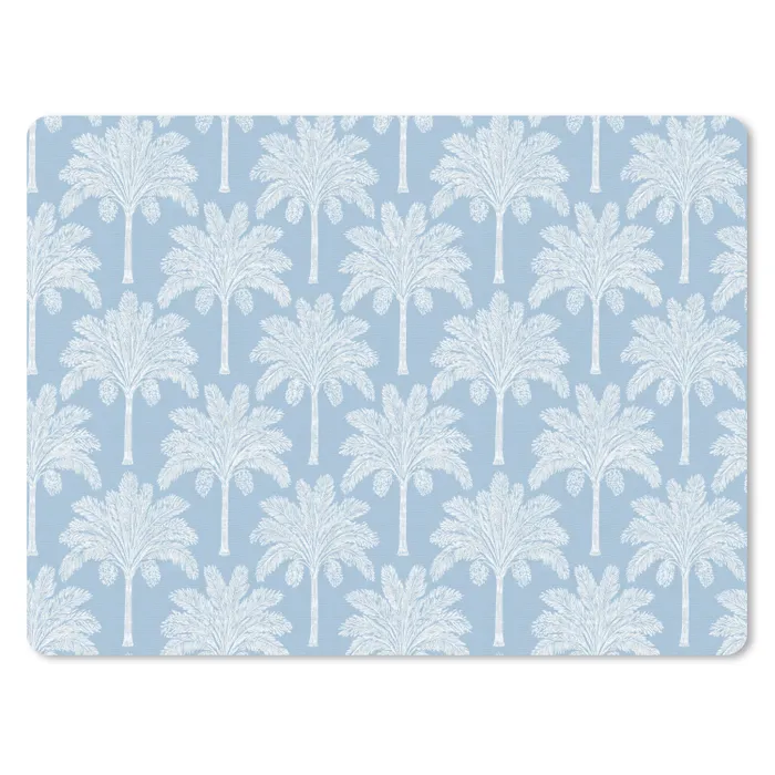 Palmboom - Modern - Blauw muismat rubber klein 262 -3d