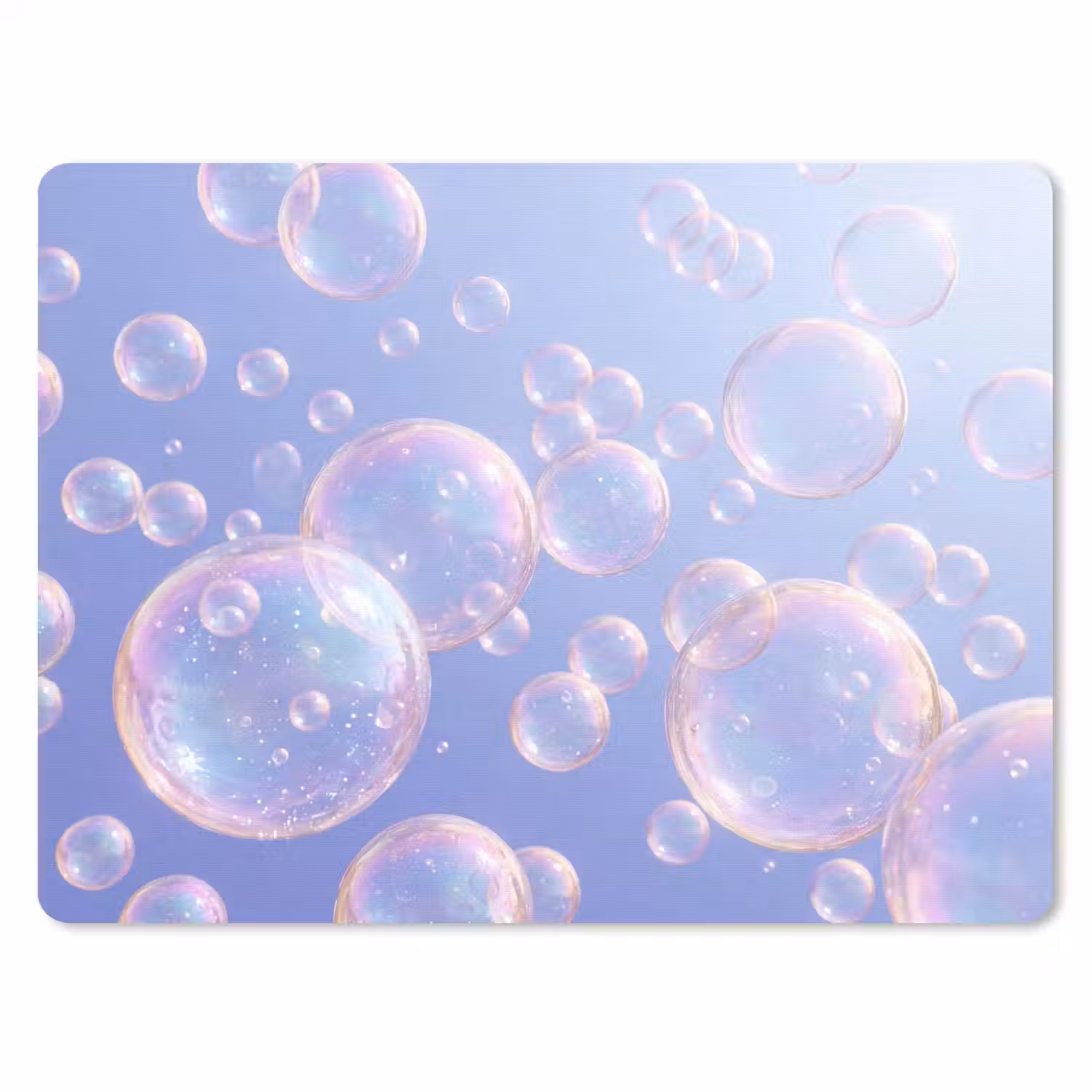 Pastel - Bubbels - Dromerig muismat rubber klein -3d