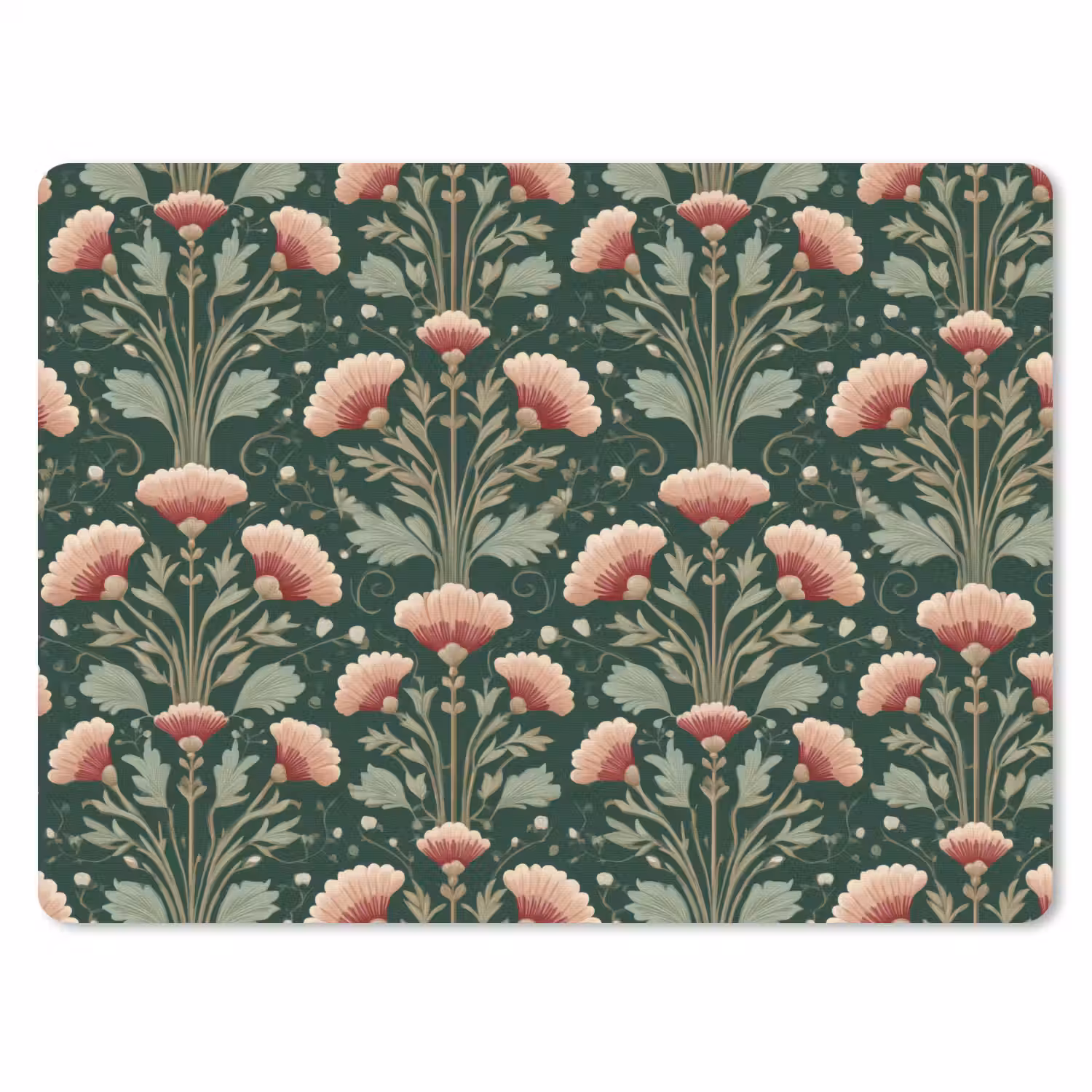 Patroon - Botanisch - Kleurrijk muismat rubber klein 262 -3d