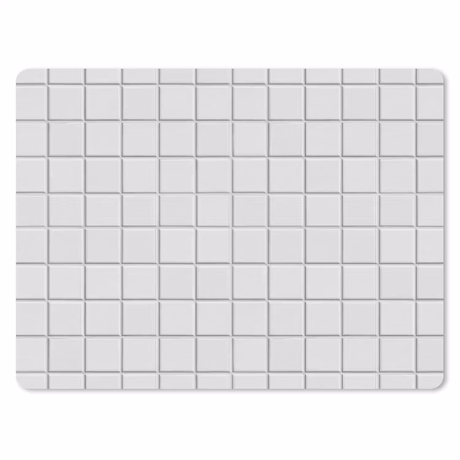 Patroon - Tegels - Grijs - Wit muismat rubber klein 262 -3d