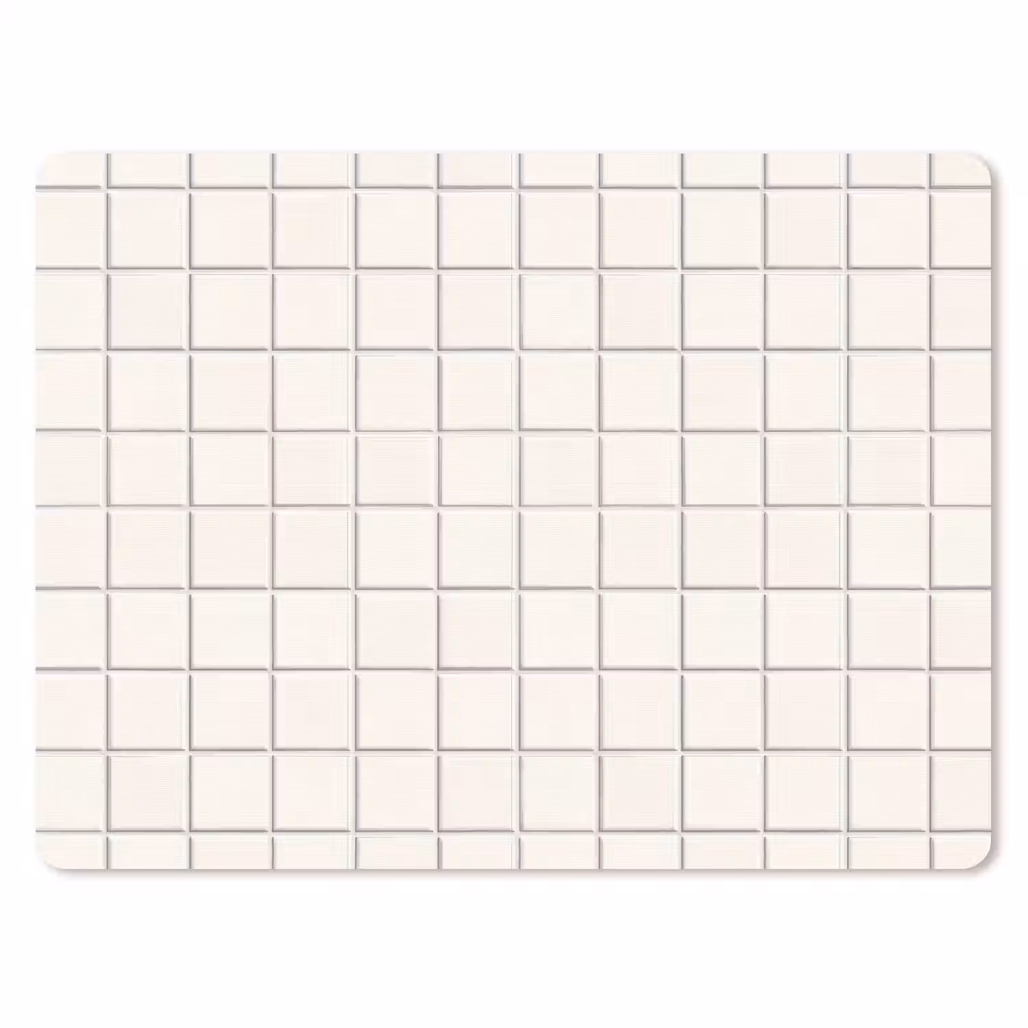 Patroon - Tegels - Wit muismat rubber klein 262 -3d