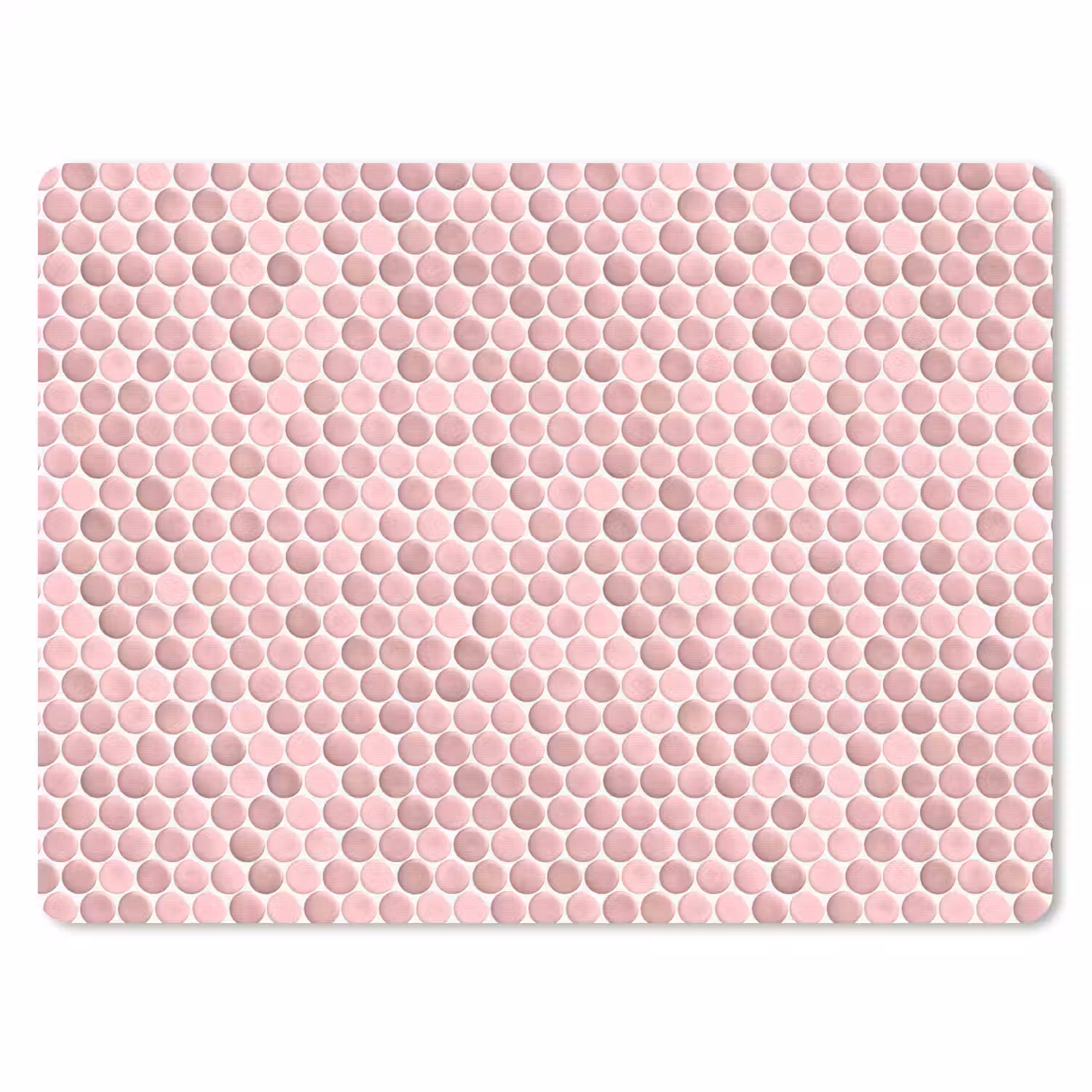 Penny - Mozaïek - Lichtroze muismat rubber klein 262 -3d