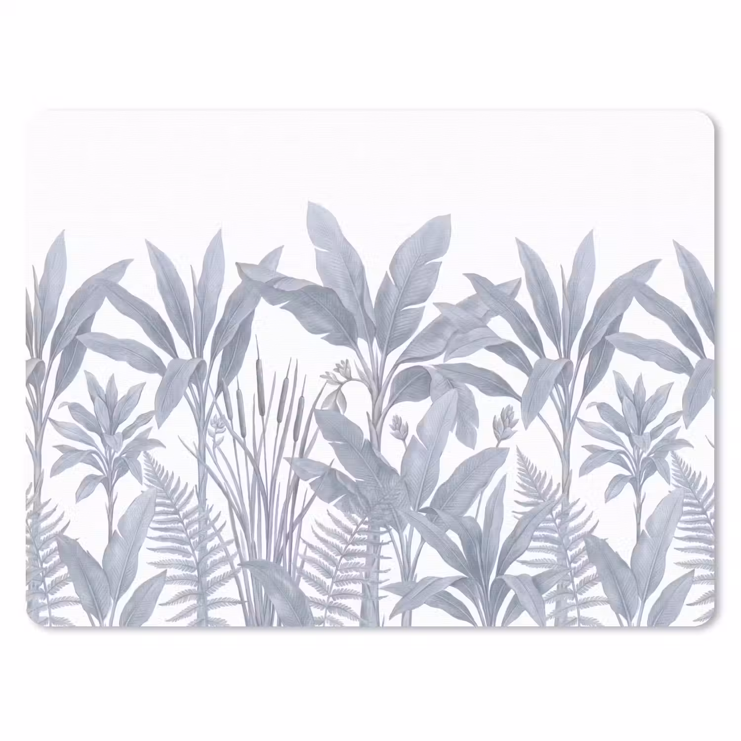 Planten - Bladeren - Natuur - Grijs muismat rubber klein -3d
