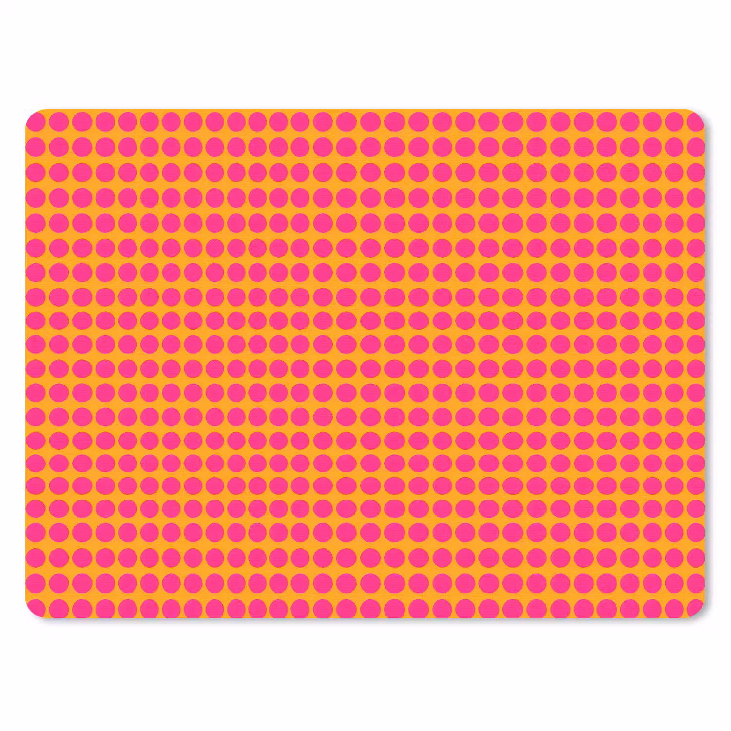 Stippen - Patroon - Oranje muismat rubber klein 262 -3d