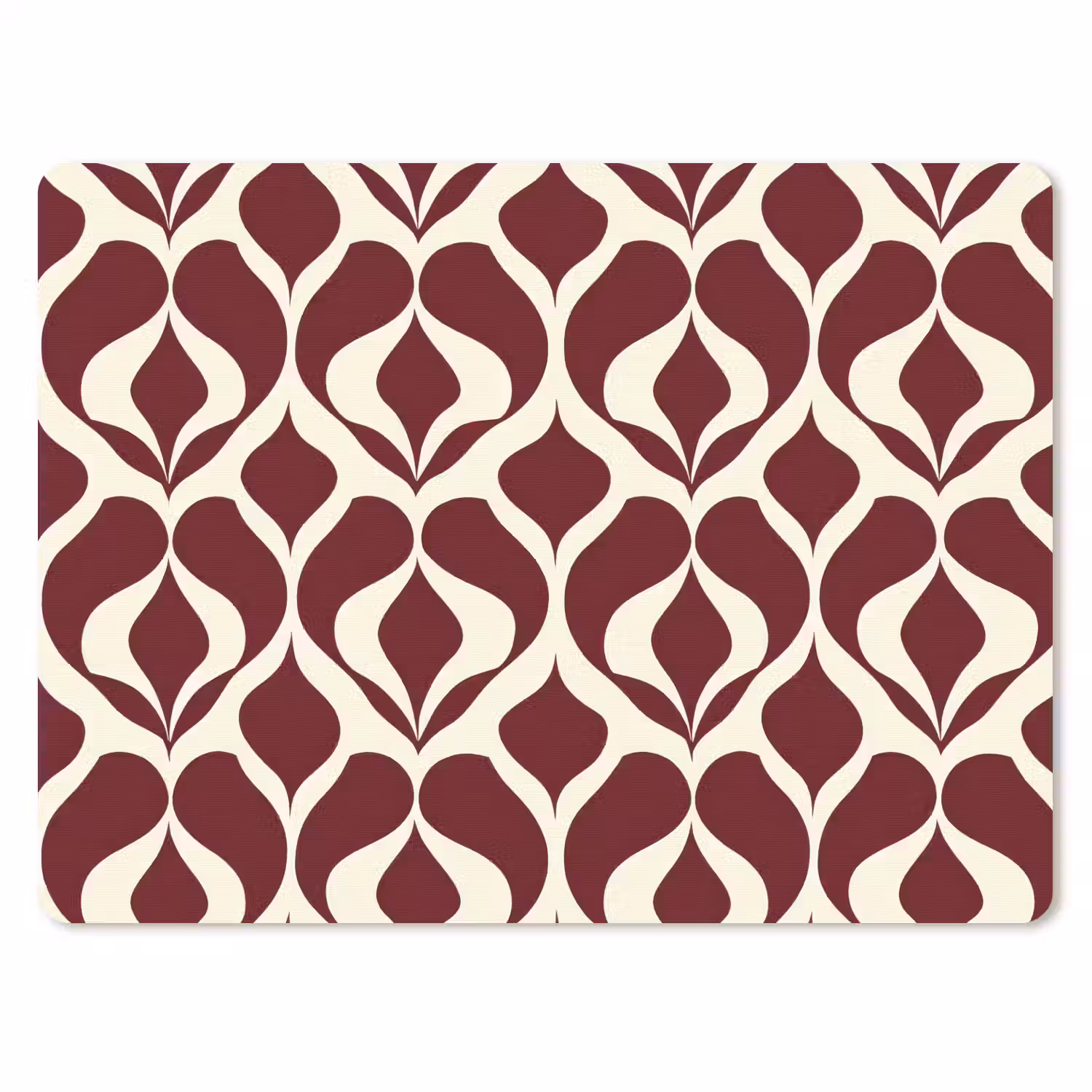 Rood - Druppelpatroon - Grafisch muismat rubber klein 262 -3d
