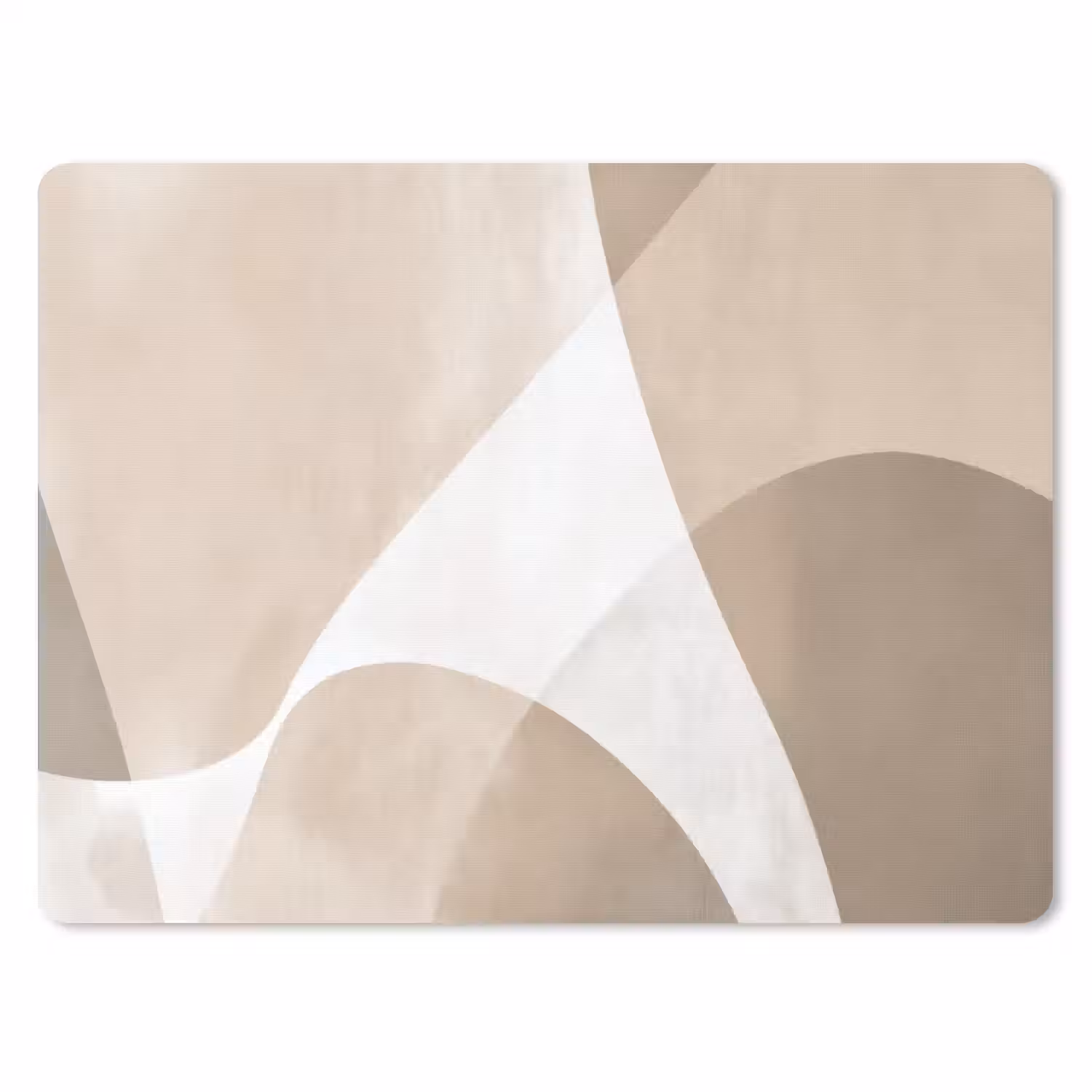 Vloeiende vlakken - Harmonieus - Golvend muismat rubber klein -3d