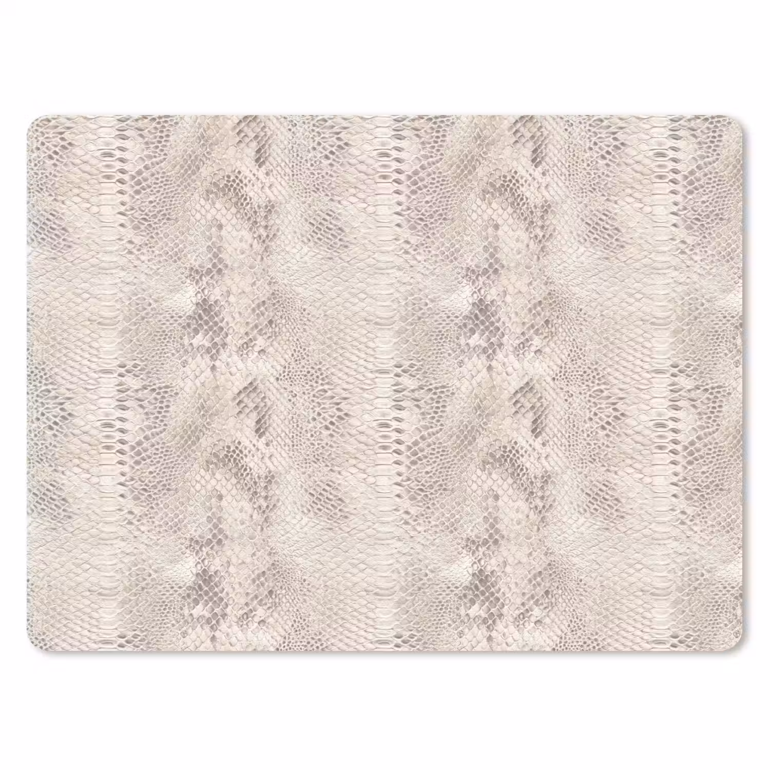 Slang - Patroon - Beige muismat rubber klein 262 -3d