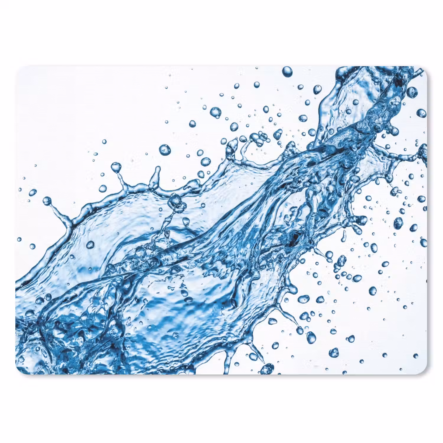 Spash - Water - Blauw muismat rubber klein -3d