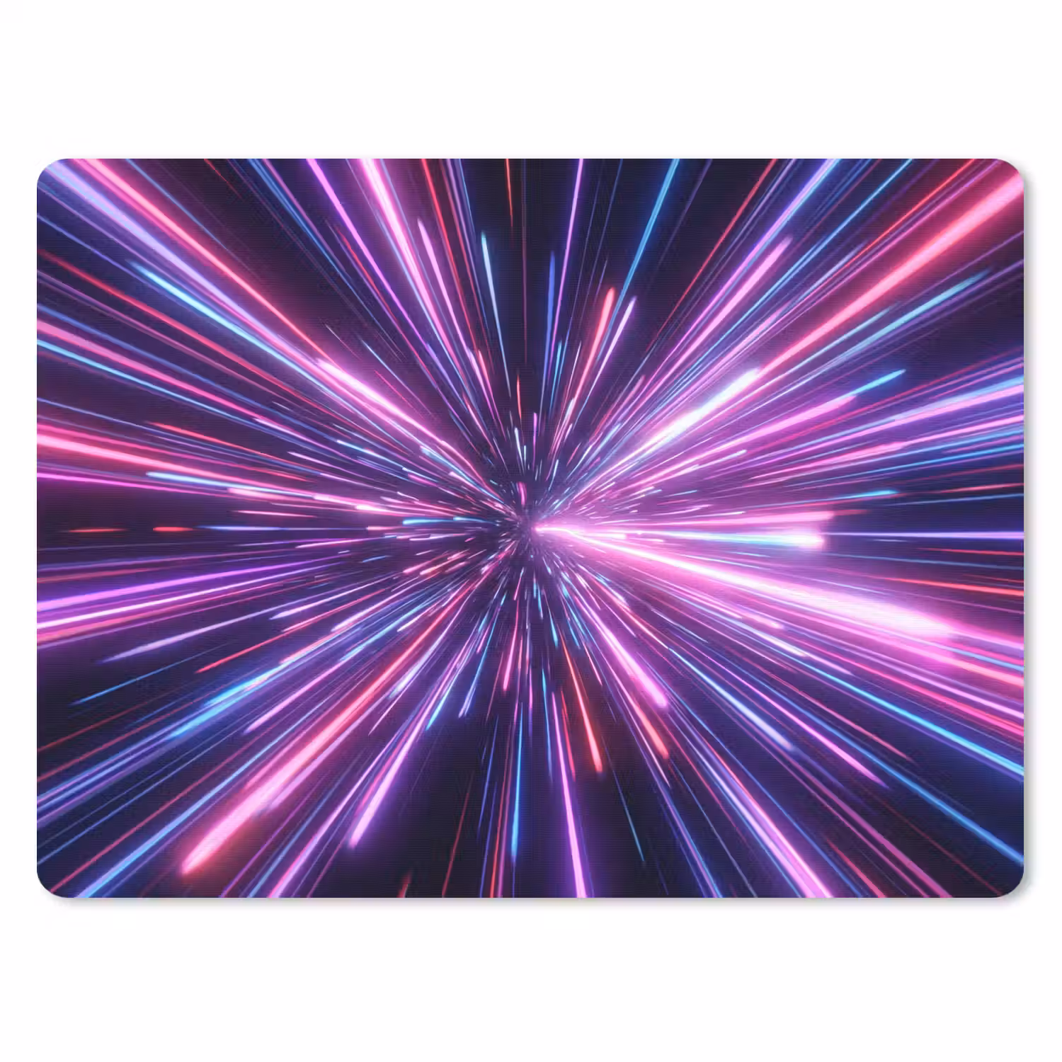 Lichtsnelheid - Ruimte - Roze - Paars muismat rubber klein -3d