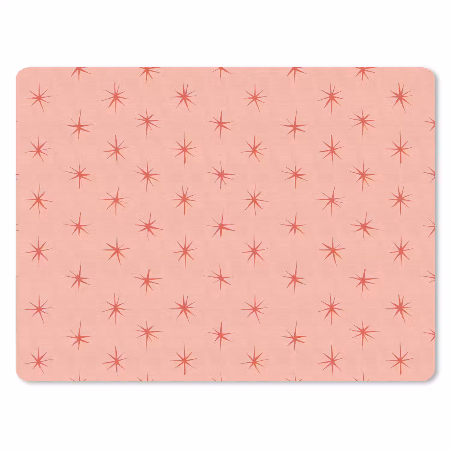 Sterretjes - Patroon - Oranje muismat rubber klein 262 -3d