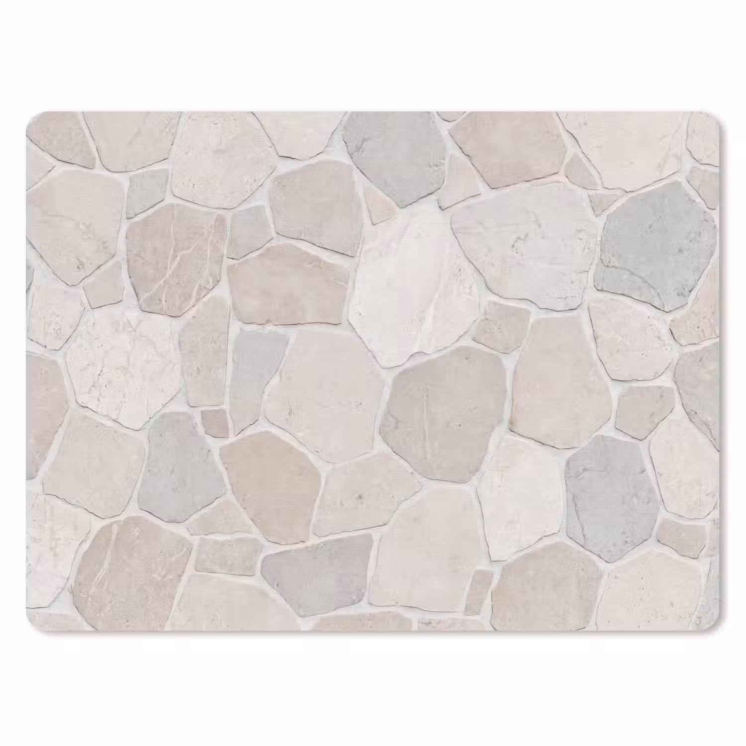 Steen - Patroon - Textuur - Beige muismat rubber klein -3d