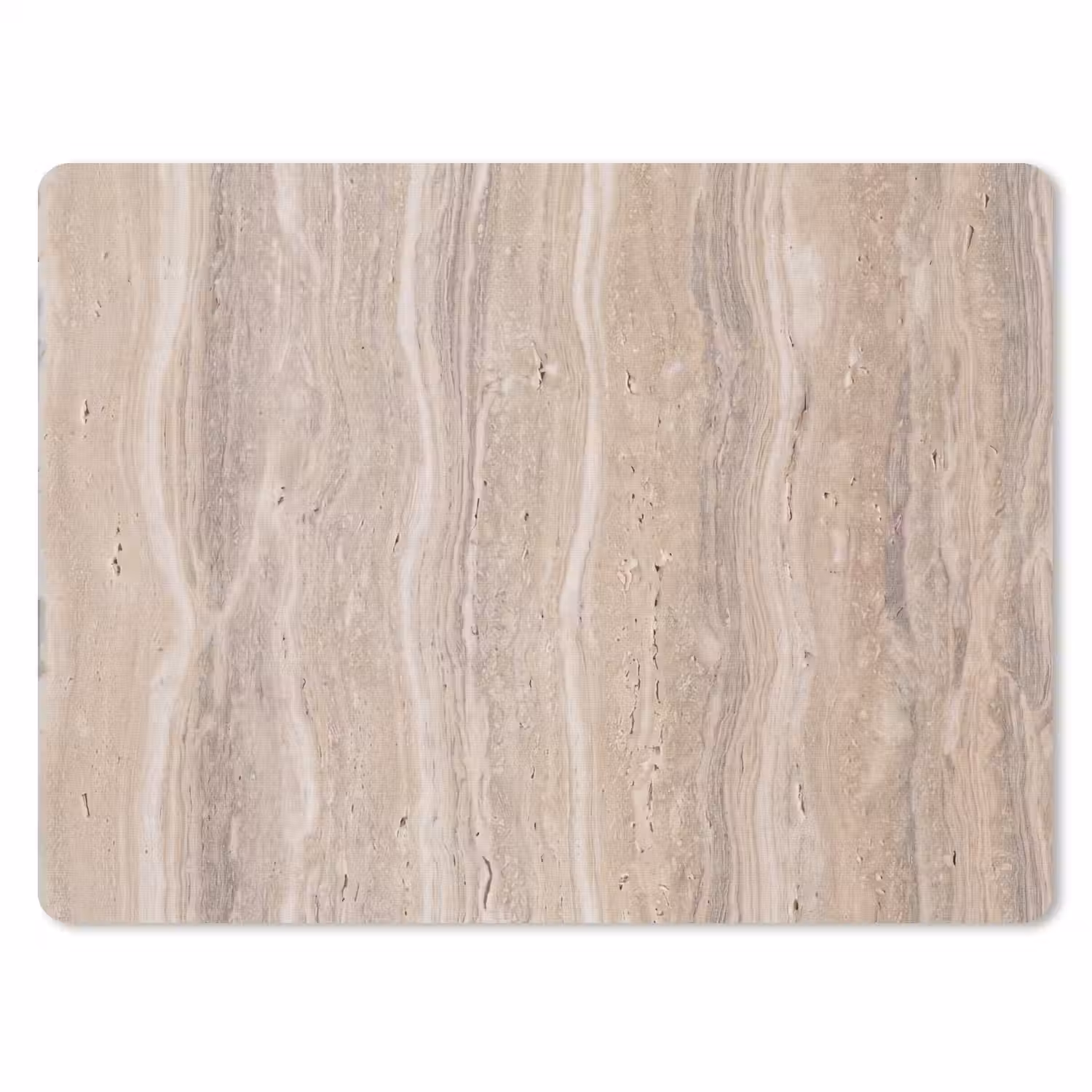 Steen - Patroon - Textuur - Natuurlijk - Beige muismat rubber klein -3d