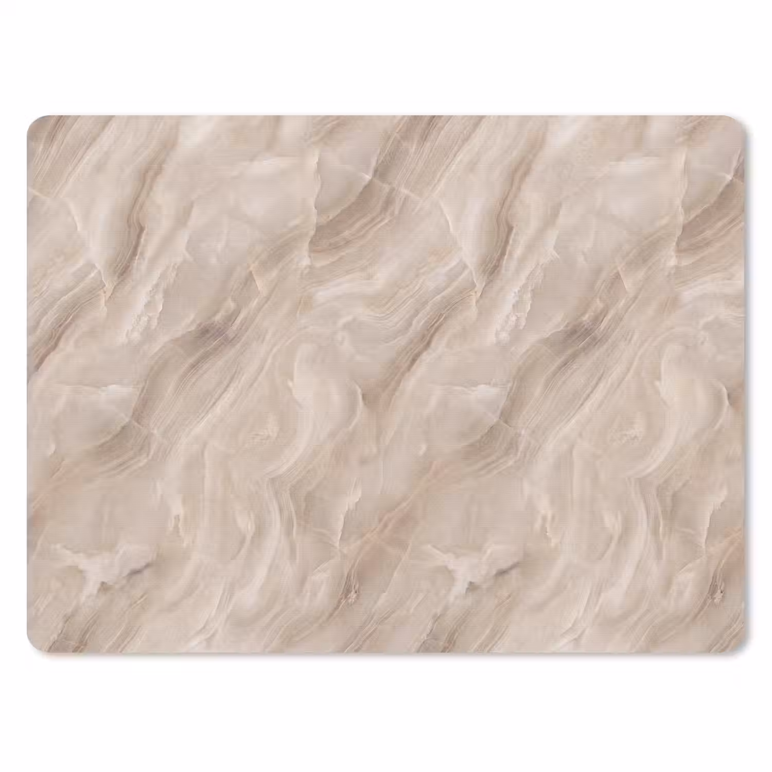 Steen - Golvend - Abstract - Beige muismat rubber klein -3d
