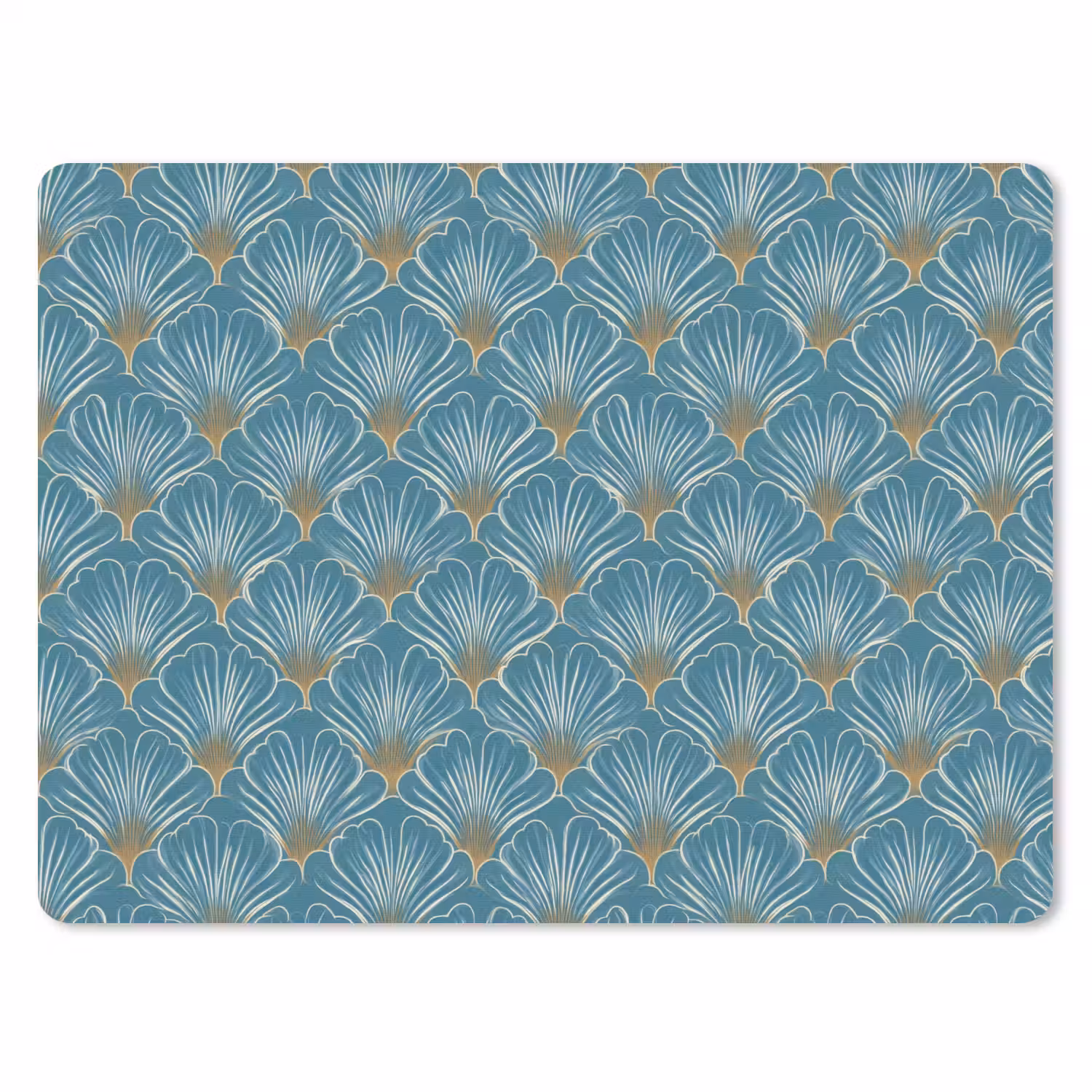 Symmetrisch - Patroon - Blauw muismat rubber klein 262 -3d