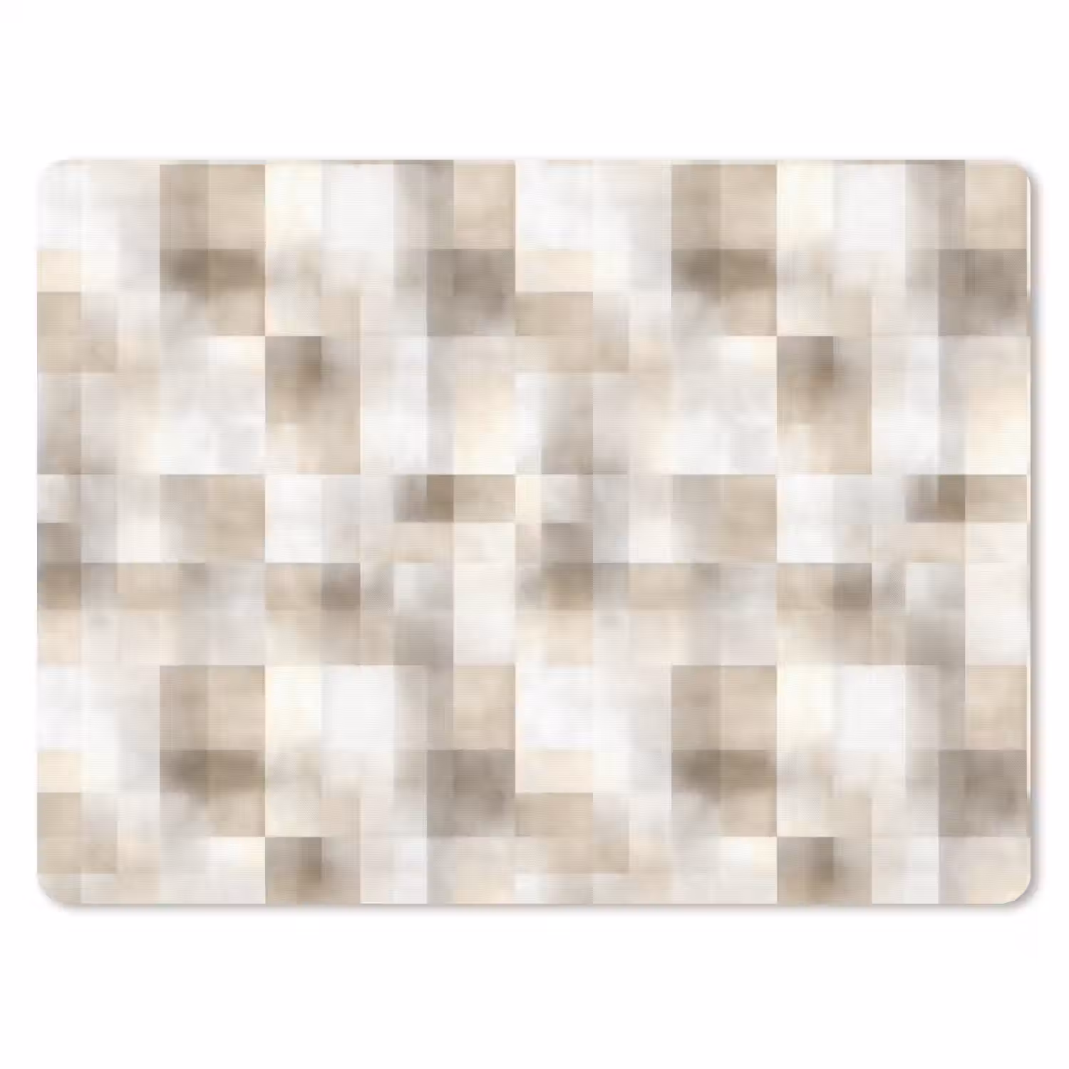 Textuur - Linnen - Beige muismat rubber klein 262 -3d