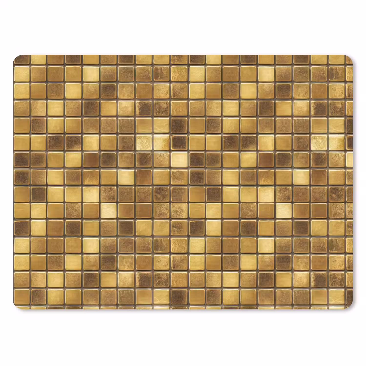 Tegels - Mozaïek - Luxe - Warm Goud muismat rubber klein 262 -3d