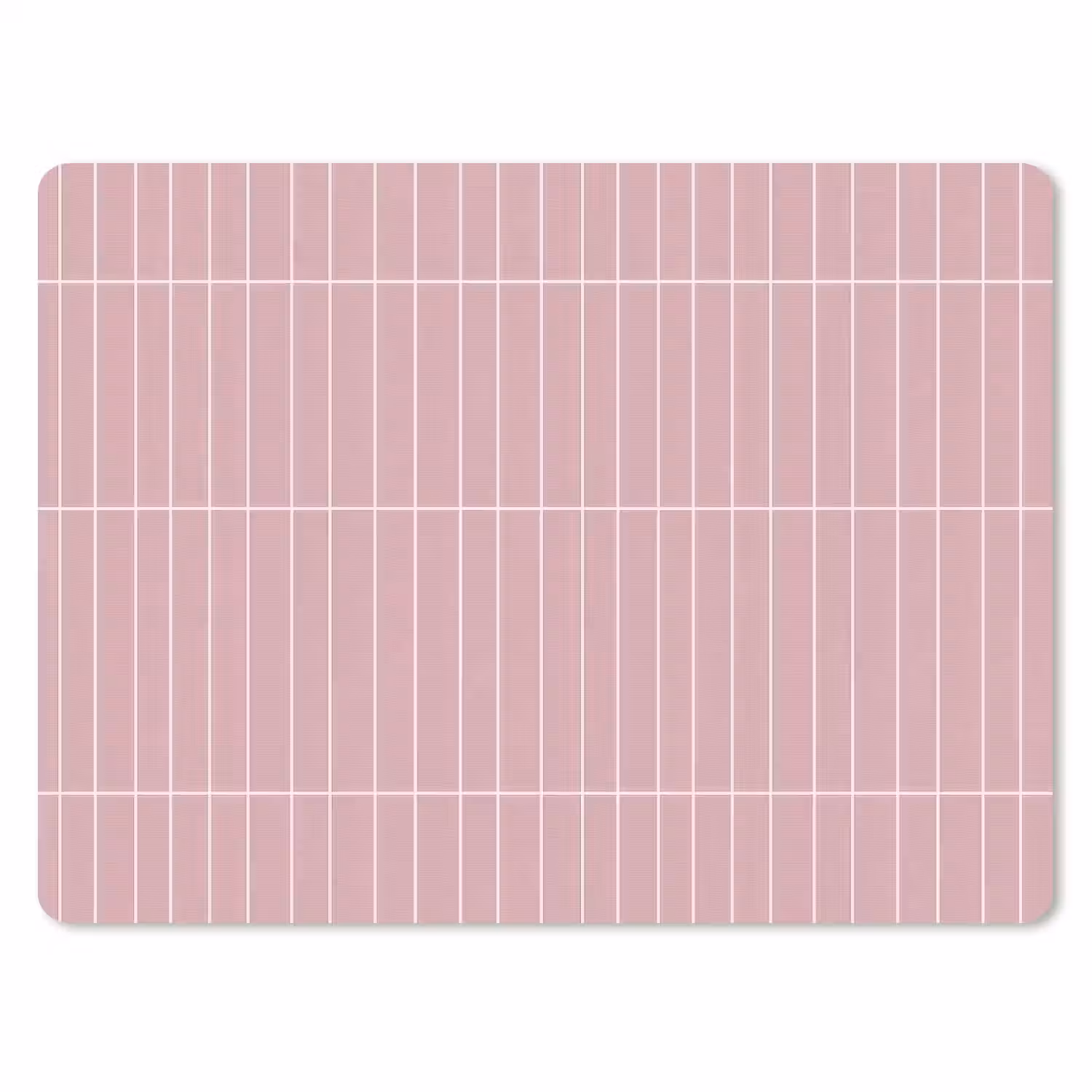 Verticaal - Wandtegel - Lichtroze muismat rubber klein 262 -3d