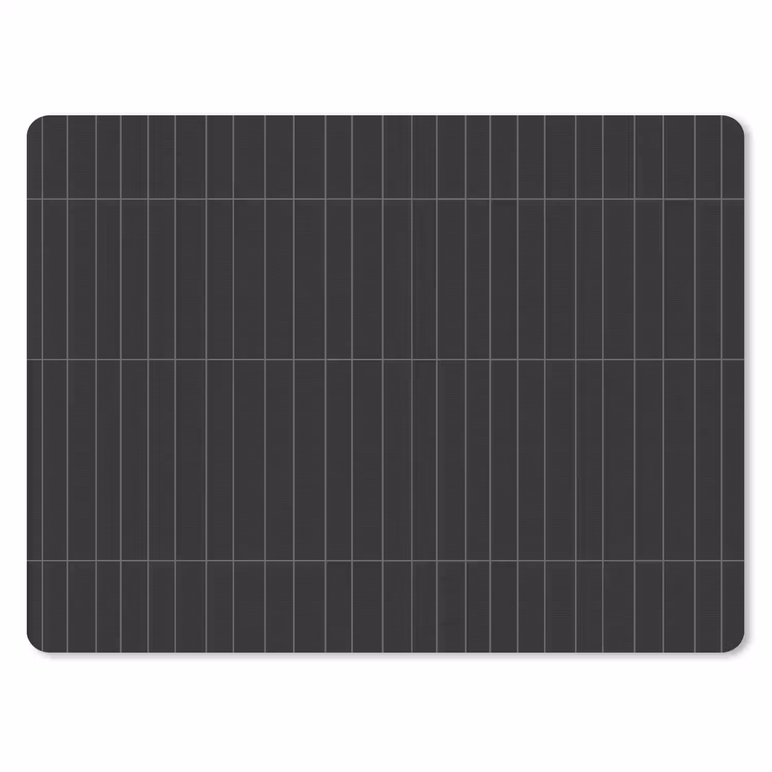Verticaal - Wandtegel - Mat - Zwart muismat rubber klein 262 -3d