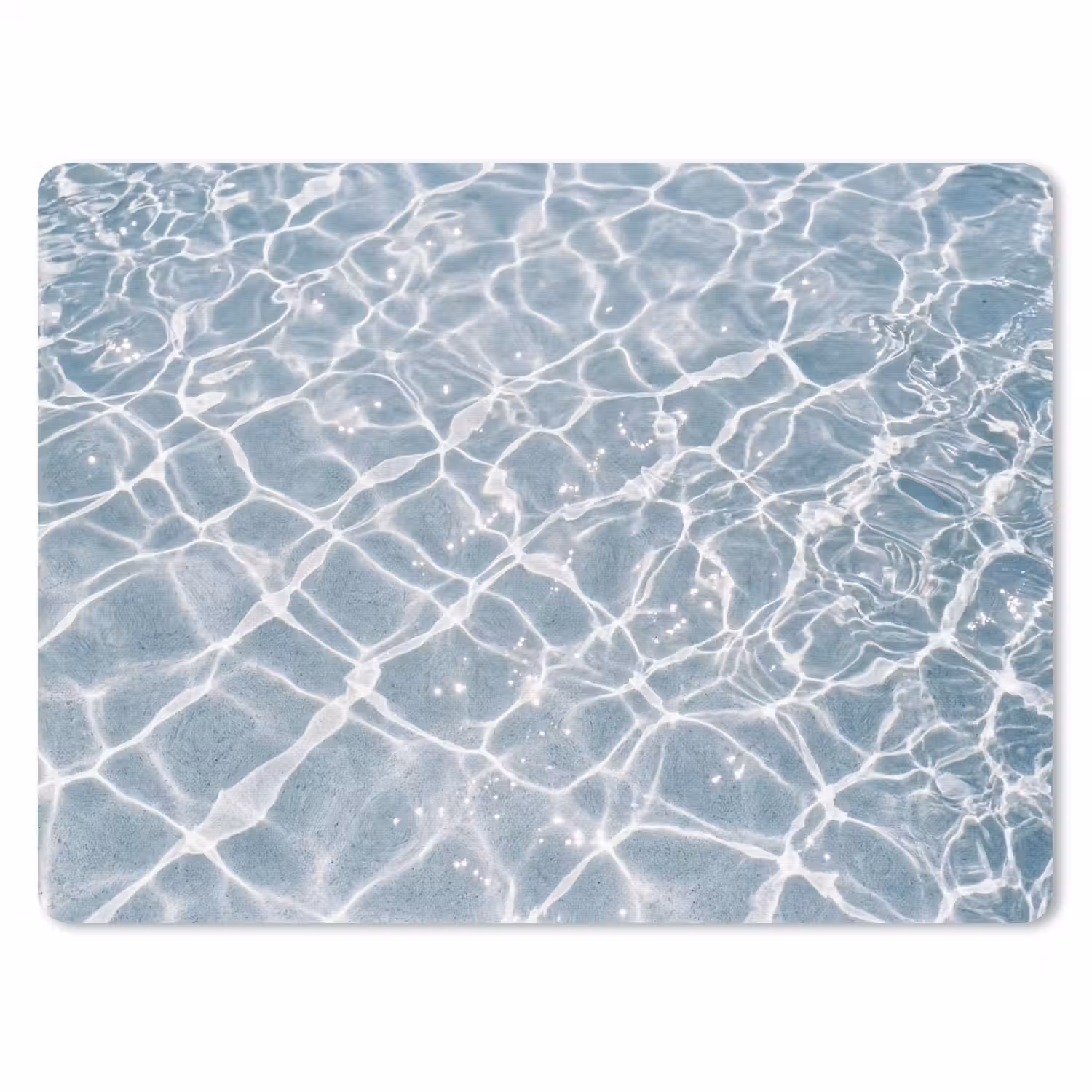 Water - Reflectie - Zonlicht muismat rubber klein -3d