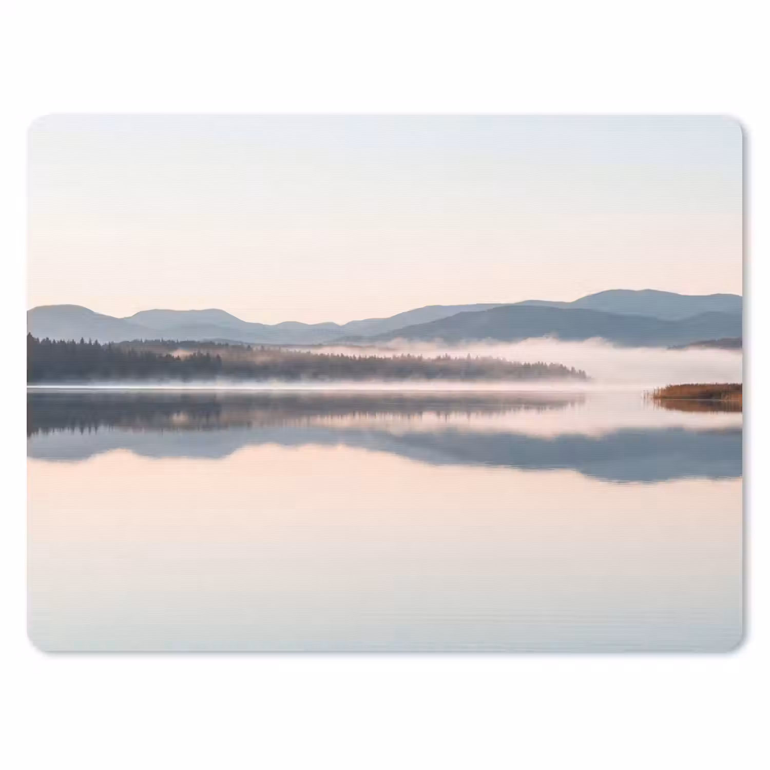 Water - Bomen - Mistlaag muismat rubber klein -3d