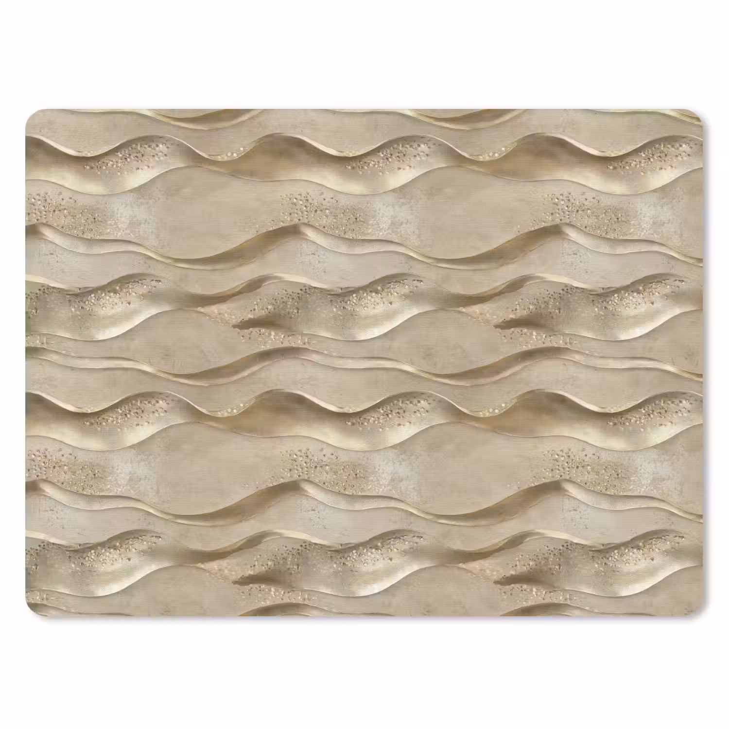 Golven - Patroon - Goud muismat rubber klein 262 -3d