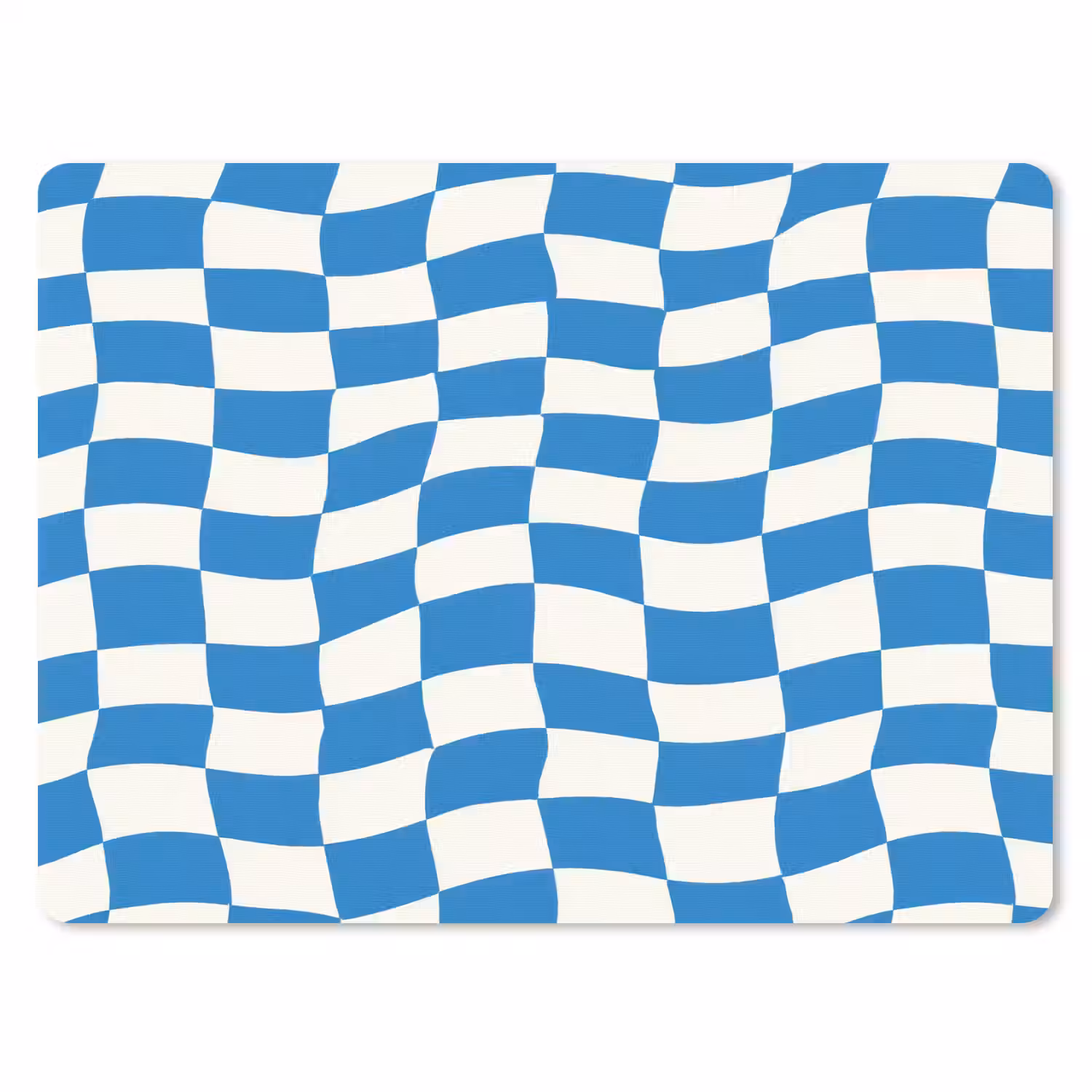 Golvend - Patroon - Blauw muismat rubber klein 262 -3d
