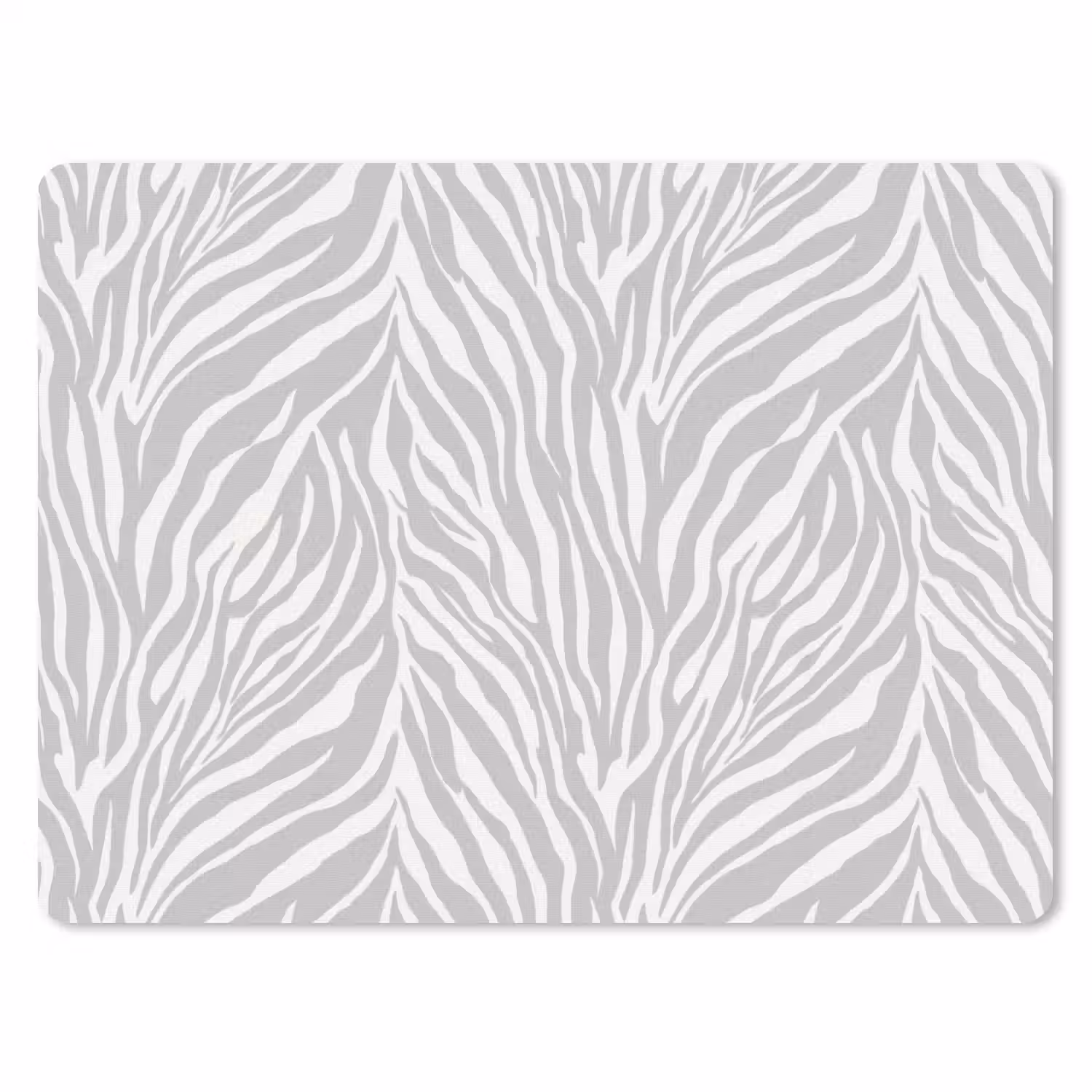Zebra - Motief - Grijs muismat rubber klein 262 -3d