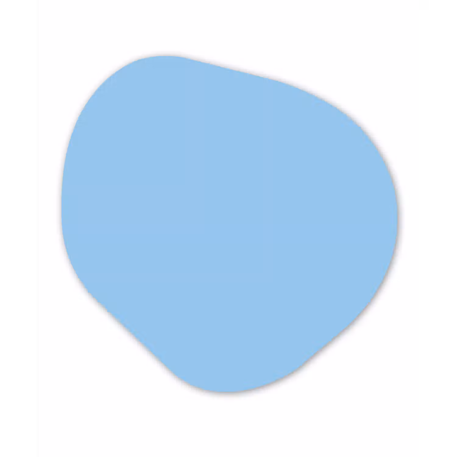 Baby - Blue - Blauw Wandcirkel Organisch Forex 3mm klein 629 -3d