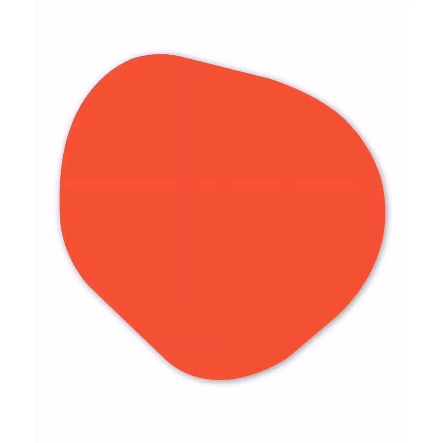 Burnt - Coral - Oranje Wandcirkel Organisch Forex 3mm klein 629 -3d