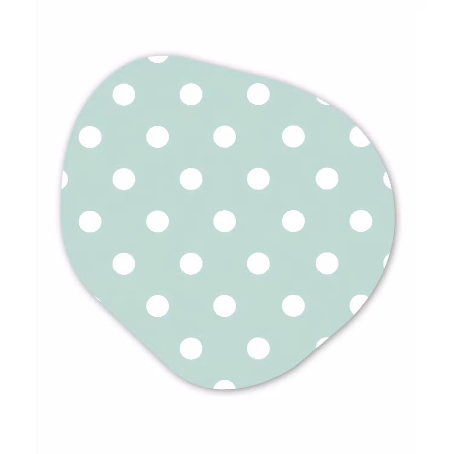 Klassiek - Polka - Groen Wandcirkel Organisch Forex 3mm klein 629 -3d