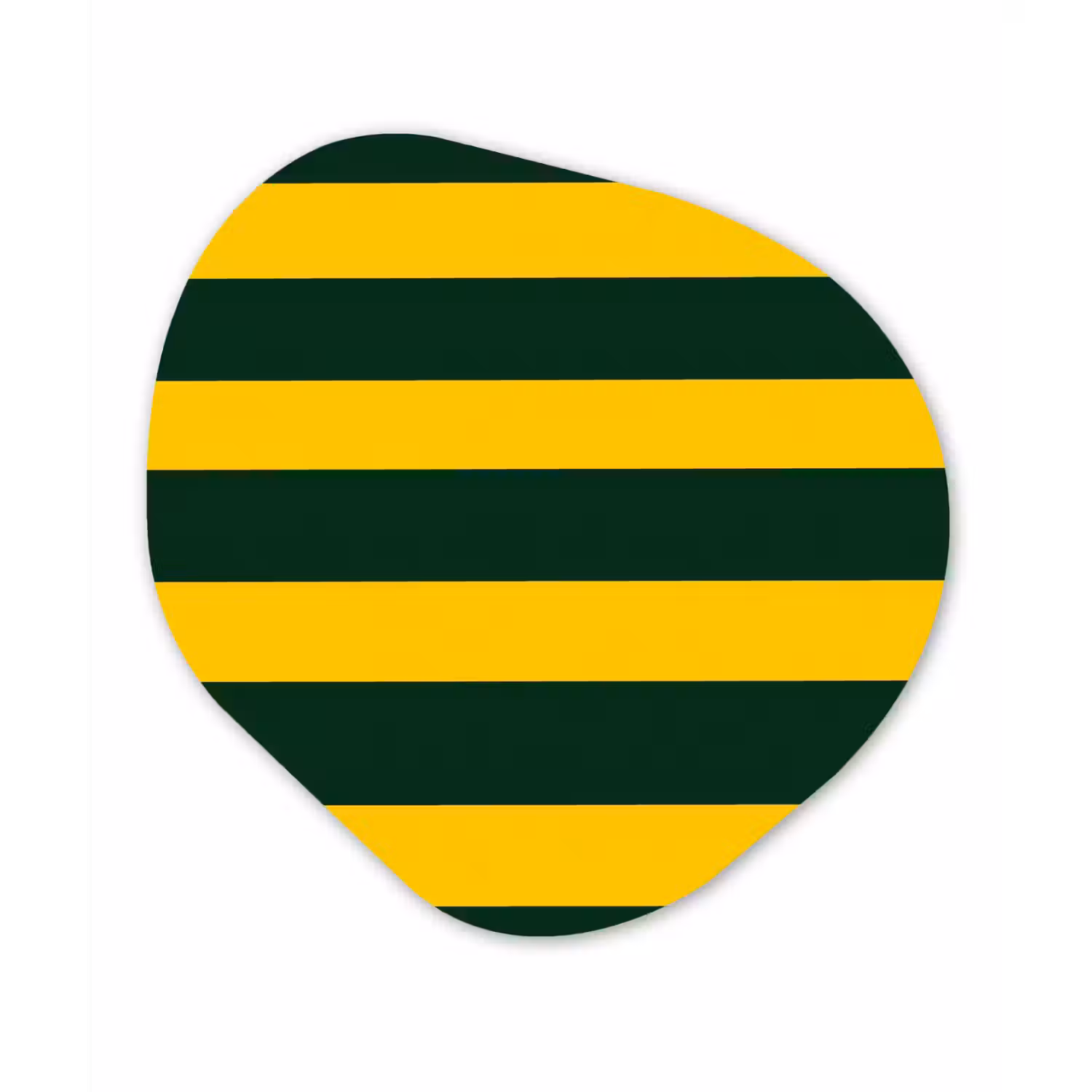 Klassiek - Strepen - Groen Wandcirkel Organisch Forex 3mm klein 629 -3d