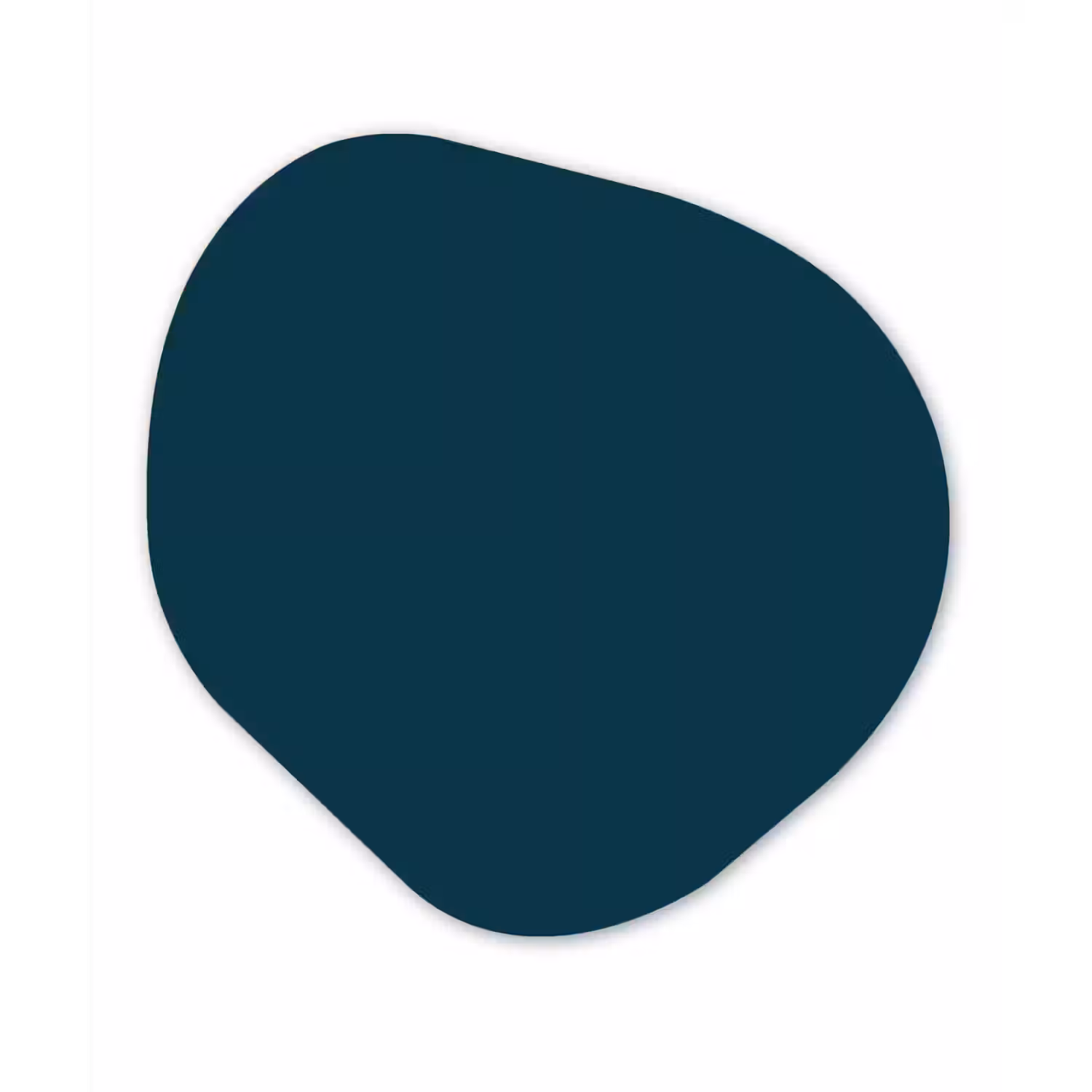 Dark - Indigo - Blauw Wandcirkel Organisch Forex 3mm klein 629 -3d