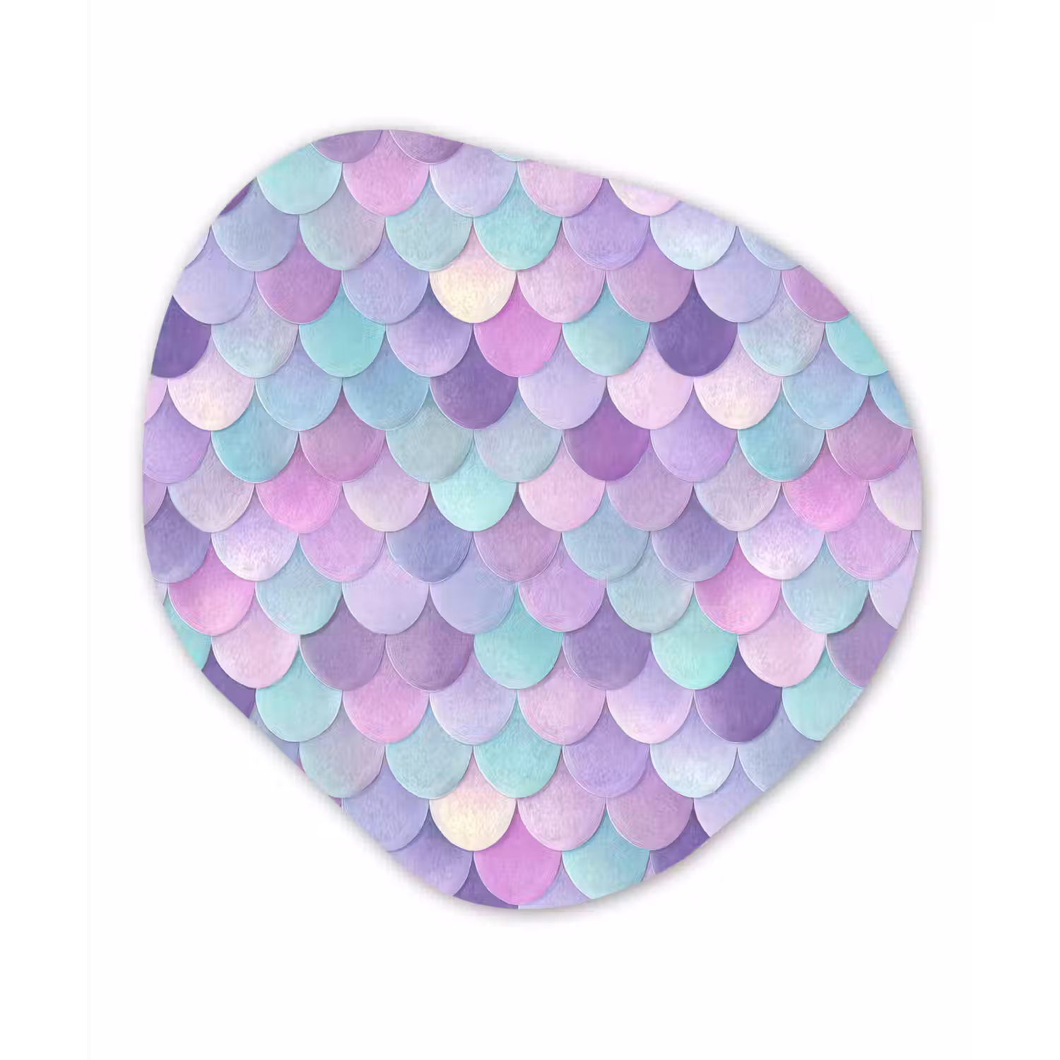 Dromerig - Zeemeermin - Pastel Wandcirkel Organisch Forex 3mm klein 629 -3d